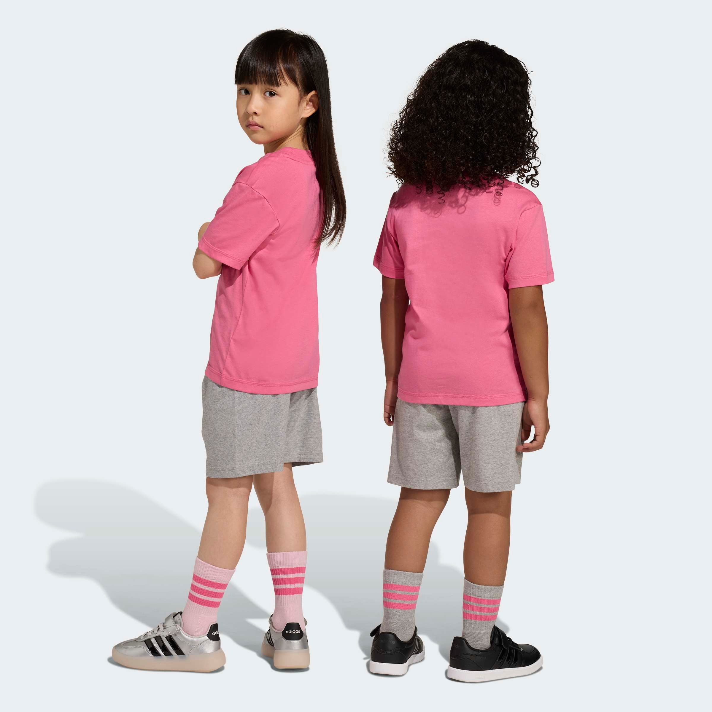 adidas Sportswear Trainingsanzug LK BL T-SET 160 (2-tlg), für Kinder, zweiteilig, aus Baumwolle