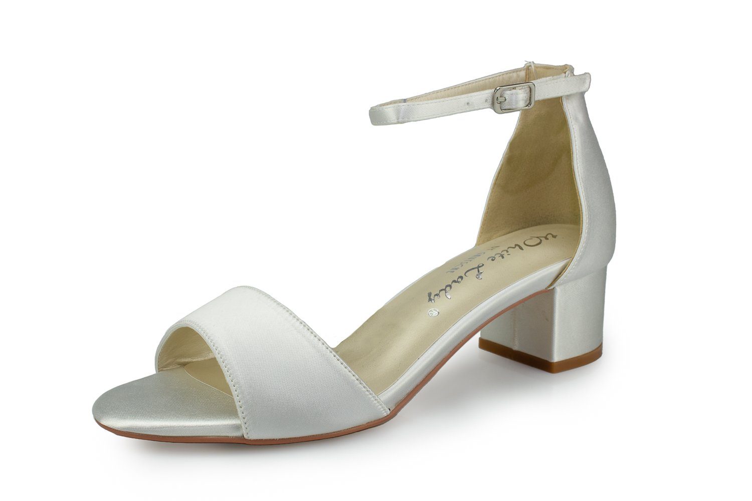 White Lady Brautsandalette 600 ivory Satin Riemchensandale günstig online kaufen