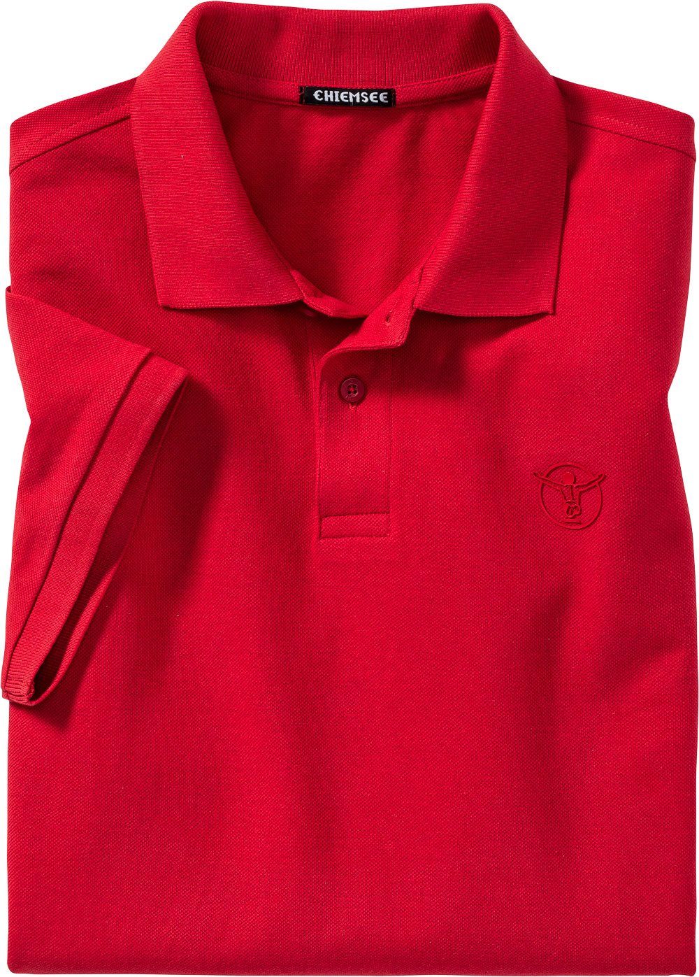 Chiemsee Poloshirt aus reinem Baumwoll-Piqué rot