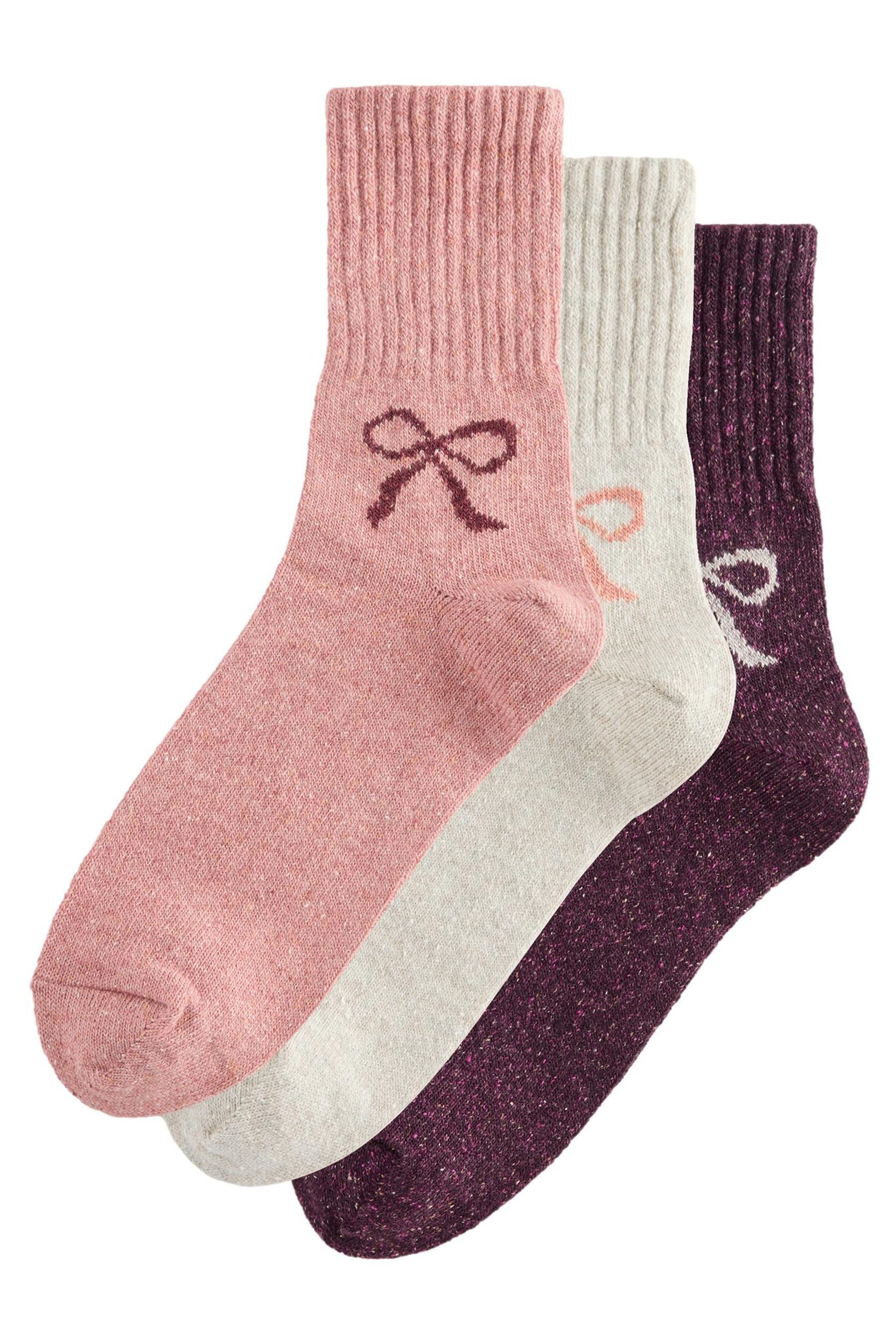 Thermosocken Söckchen mit Wolle, 3er-Pack