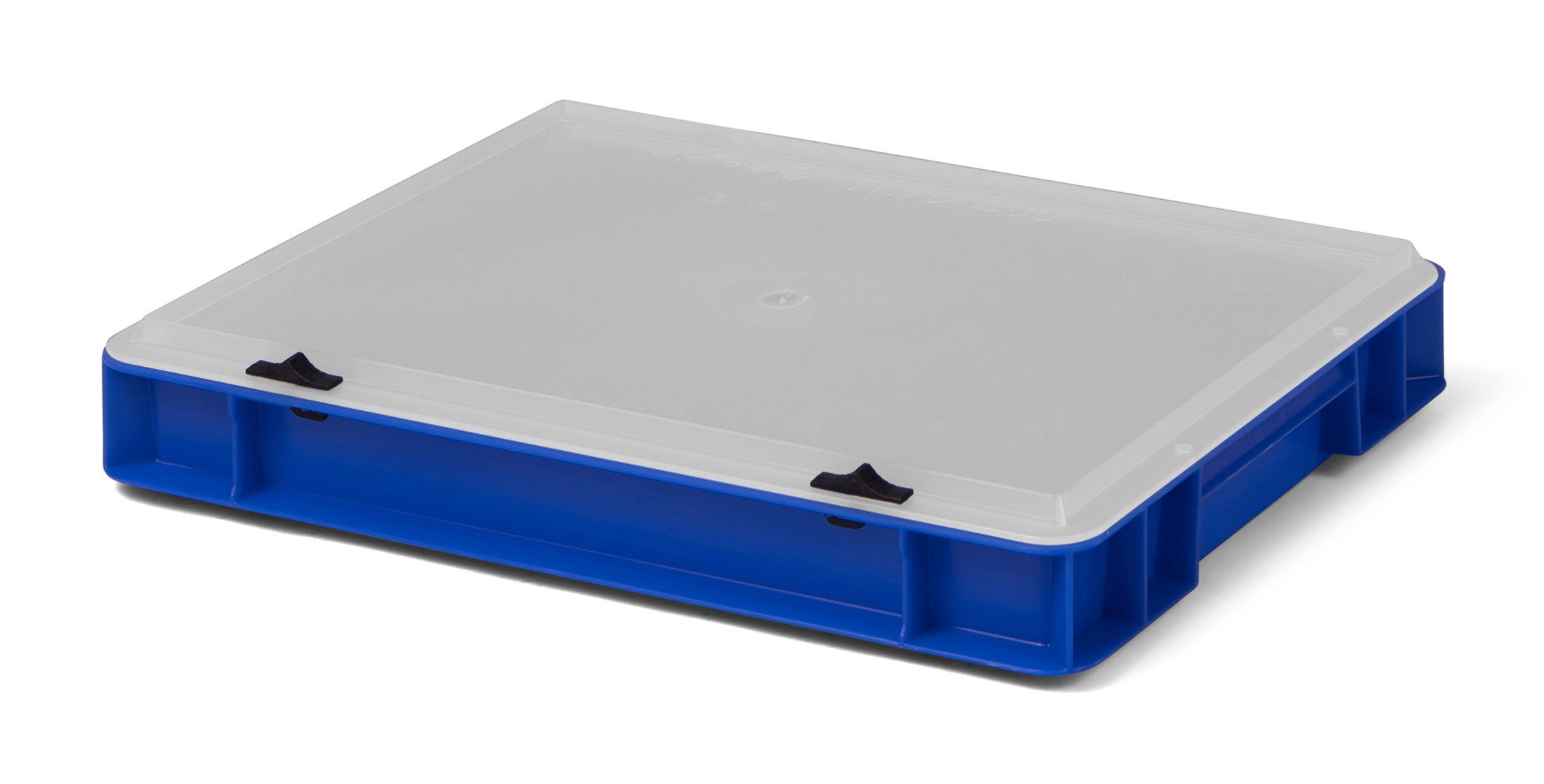 1a-Topstore Aufbewahrungsbox Designbox Eurobox Stapelbox mit transparentem Deckel, stapelbar, stabil