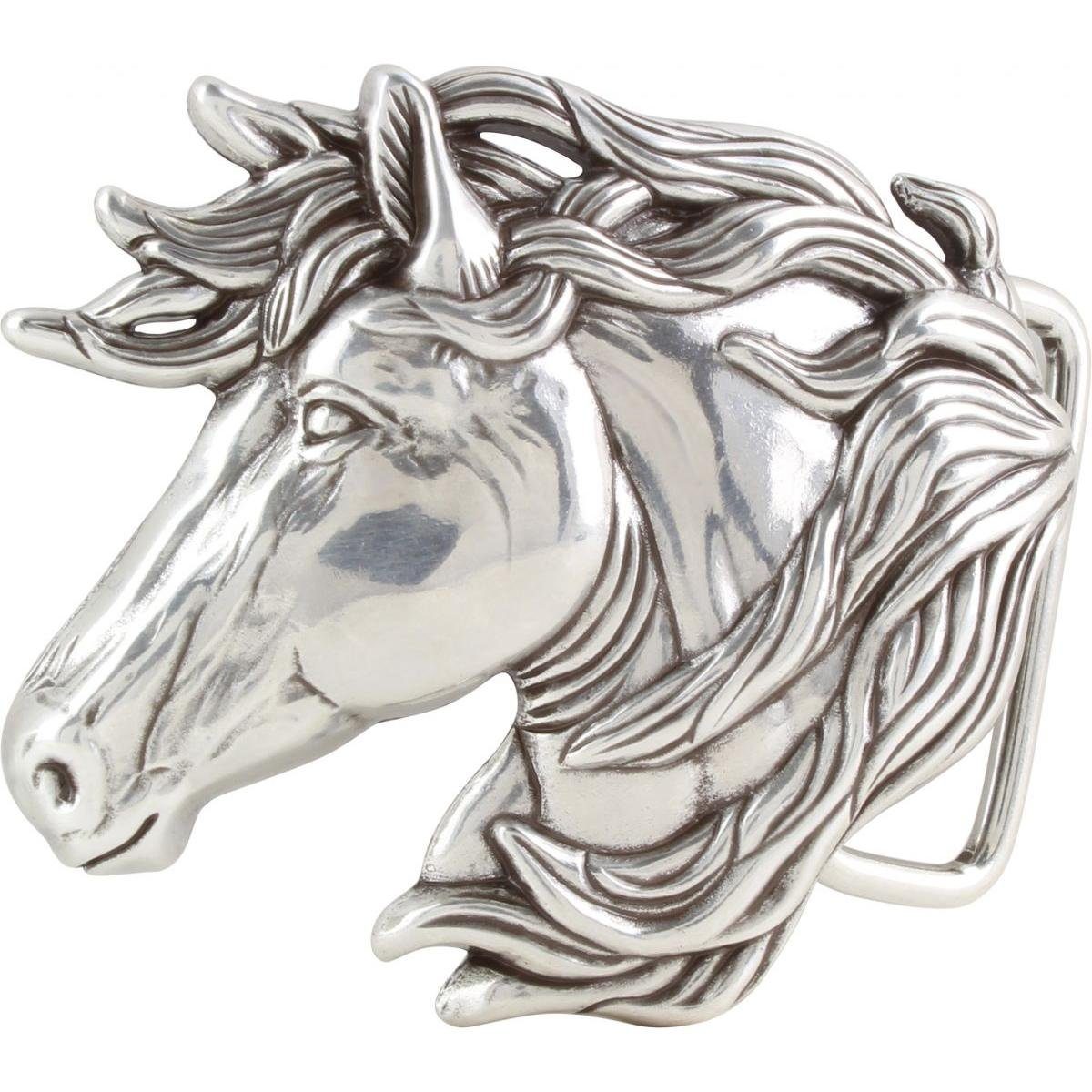 Gürtelschnalle Pferd 3,0 cm - Buckle Wechselschließe Gürtelschließe Reitaccessoires 3