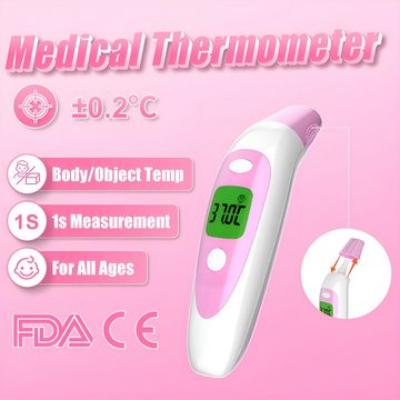 HIYORI Infrarot-Thermometer Digitales Infrarot-Thermometer für Ohr- und Stirnmessung, Schnelle und präzise Temperaturmessung für alle Altersgruppen