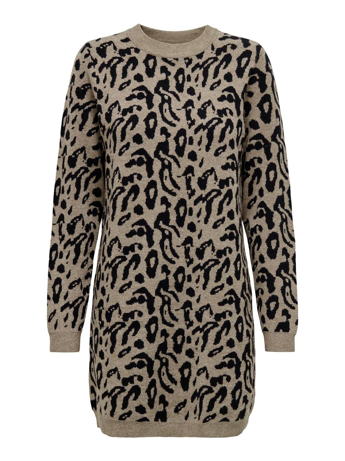 ONLY Strickkleid ONLJENNI LS ANIMAL DRESS EX KNT