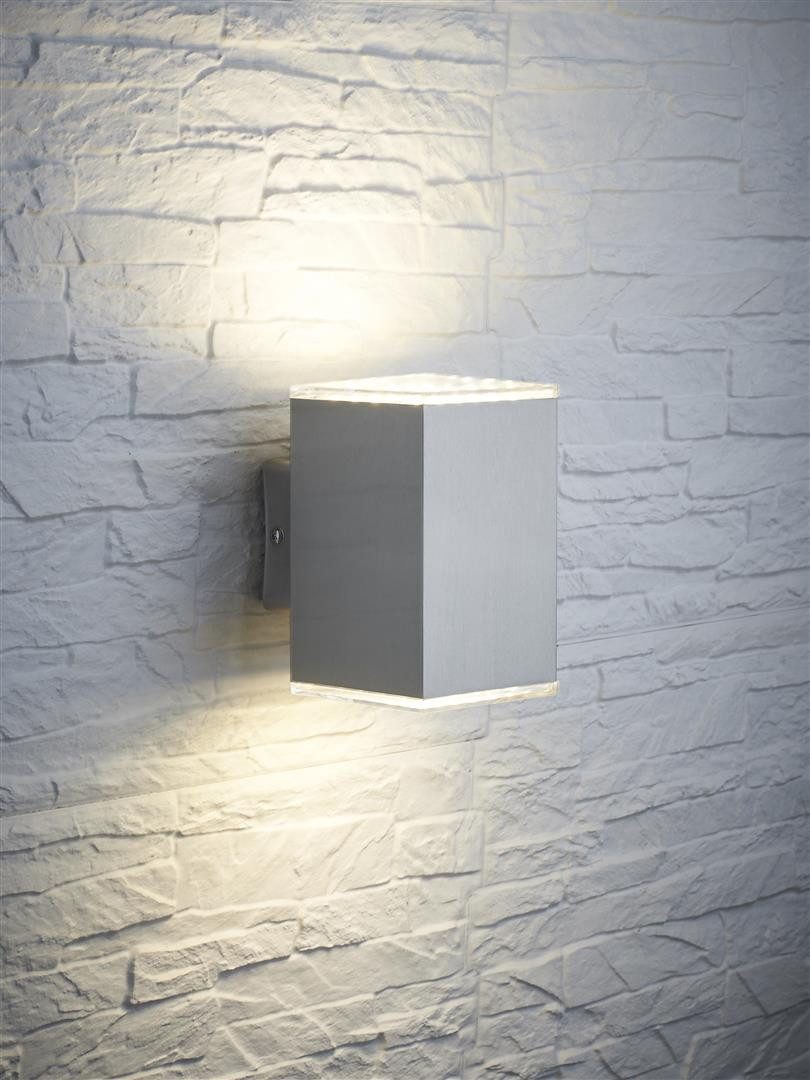 LED Wandleuchte Außen beidseitig leuchtende Edelstahllampe 11W IP44 modernes Design