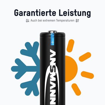 ANSMANN AG Akku AA Mignon 2100mAh NiMH 1,2V - Batterien wiederaufladbar (8 Stück) Akku 2100 mAh (1.2 V)