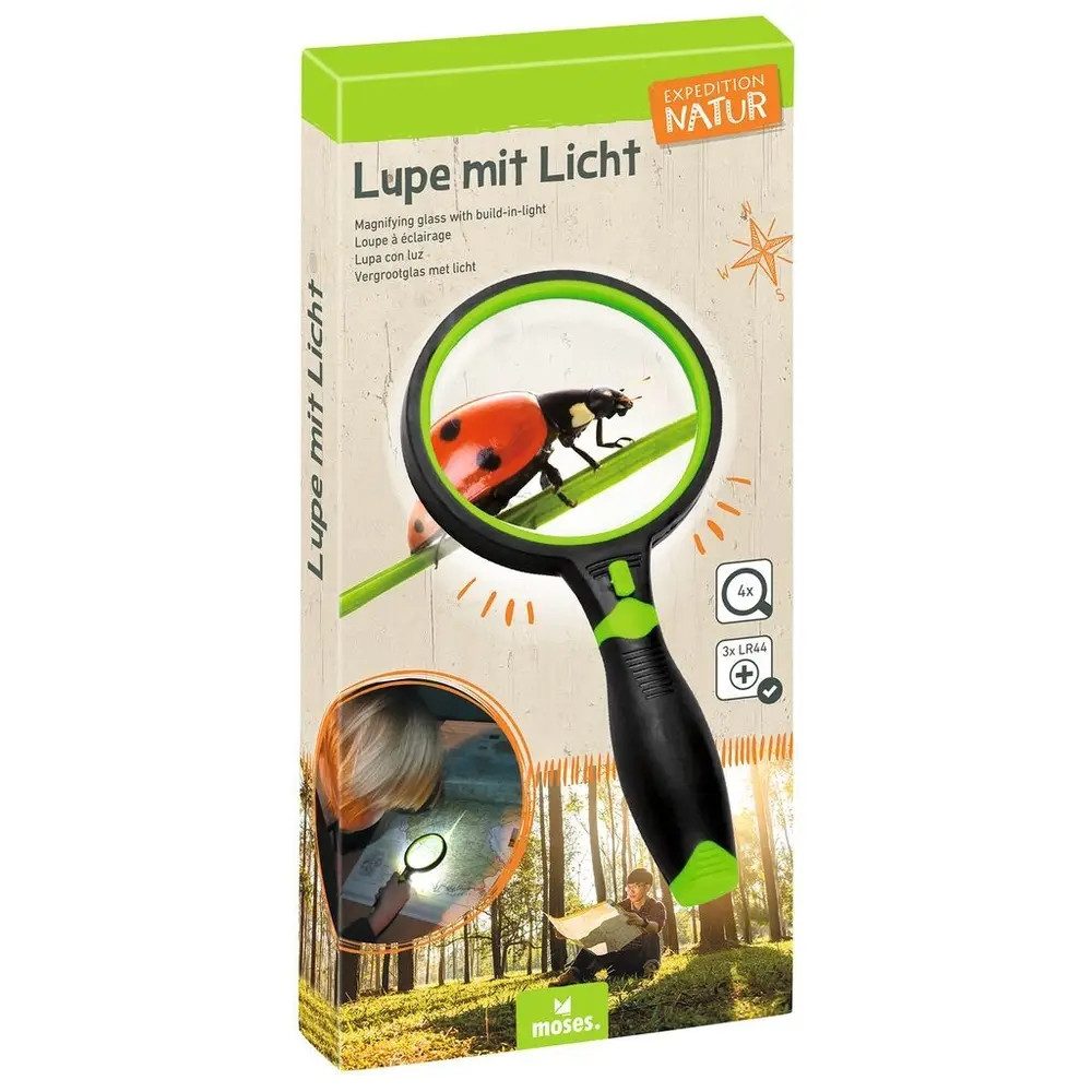 Moses. Verlag Lernspielzeug Expedition Natur Lupe mit Licht