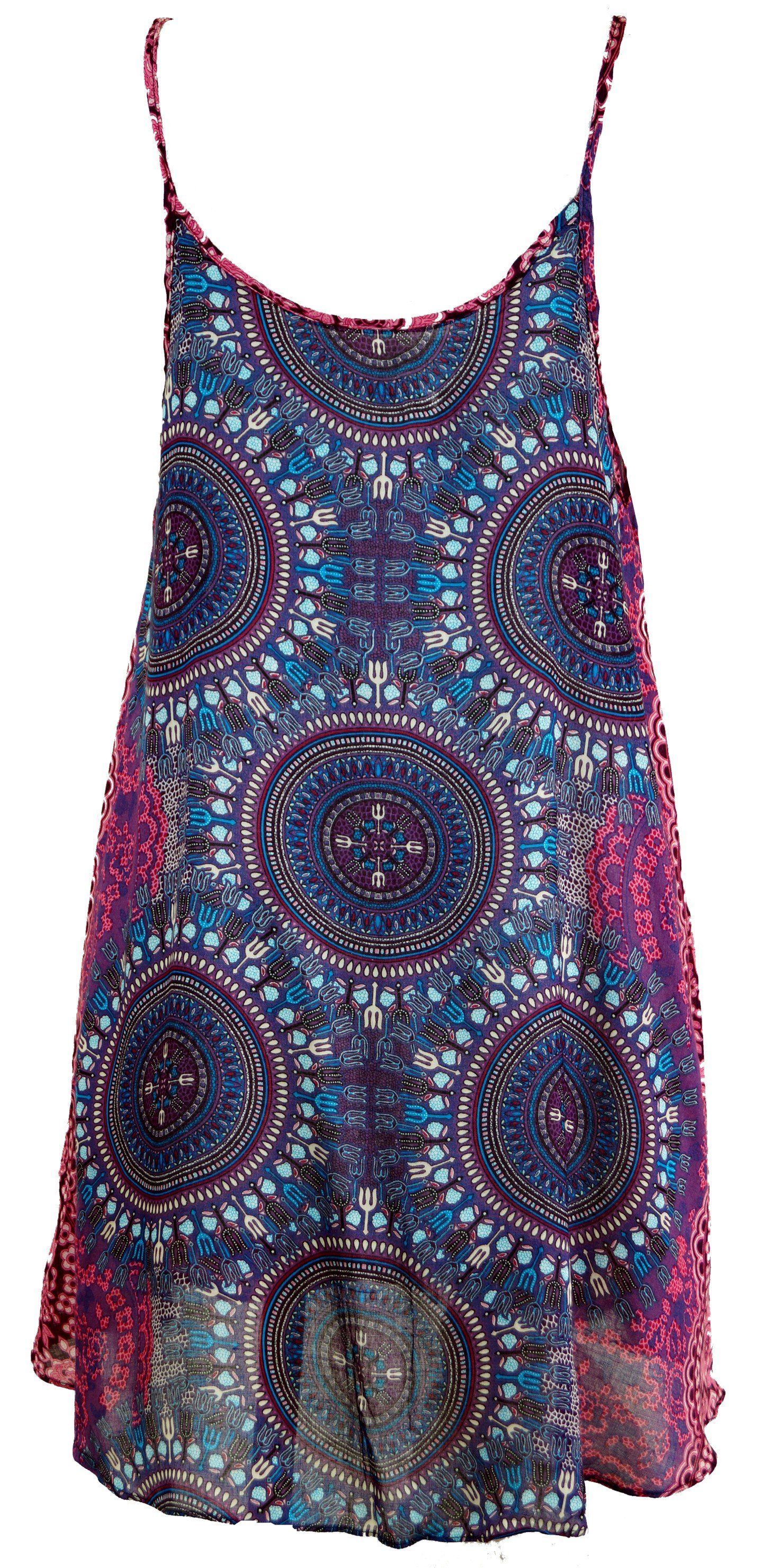 Guru-Shop Midikleid Boho Dashiki Minikleid, Trägerkleid,.. günstig online kaufen