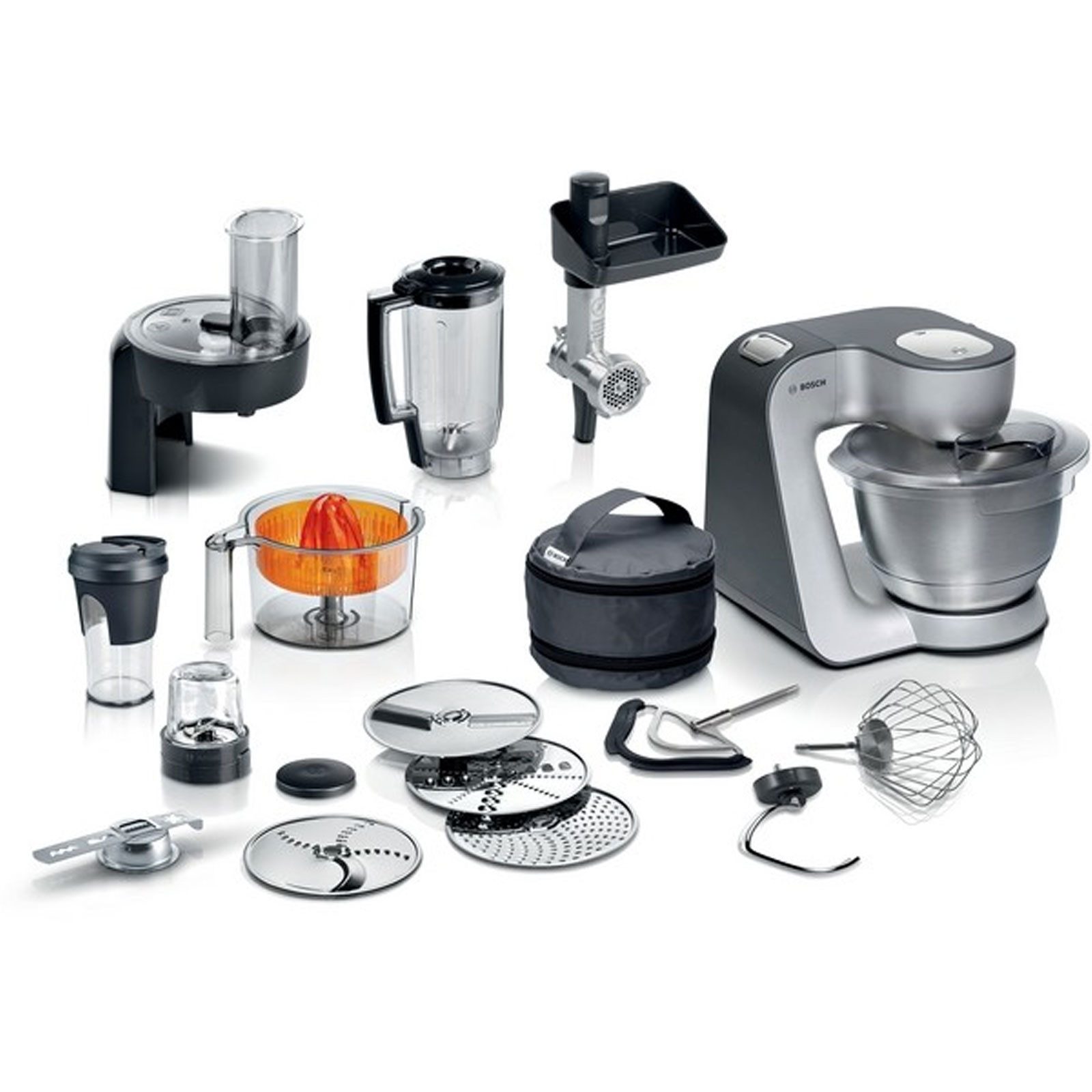 BOSCH Küchenmaschine MUM 59 S81 DE, Leistungsstark, vielseitig programmierbar mit umfangreichem Zubehör