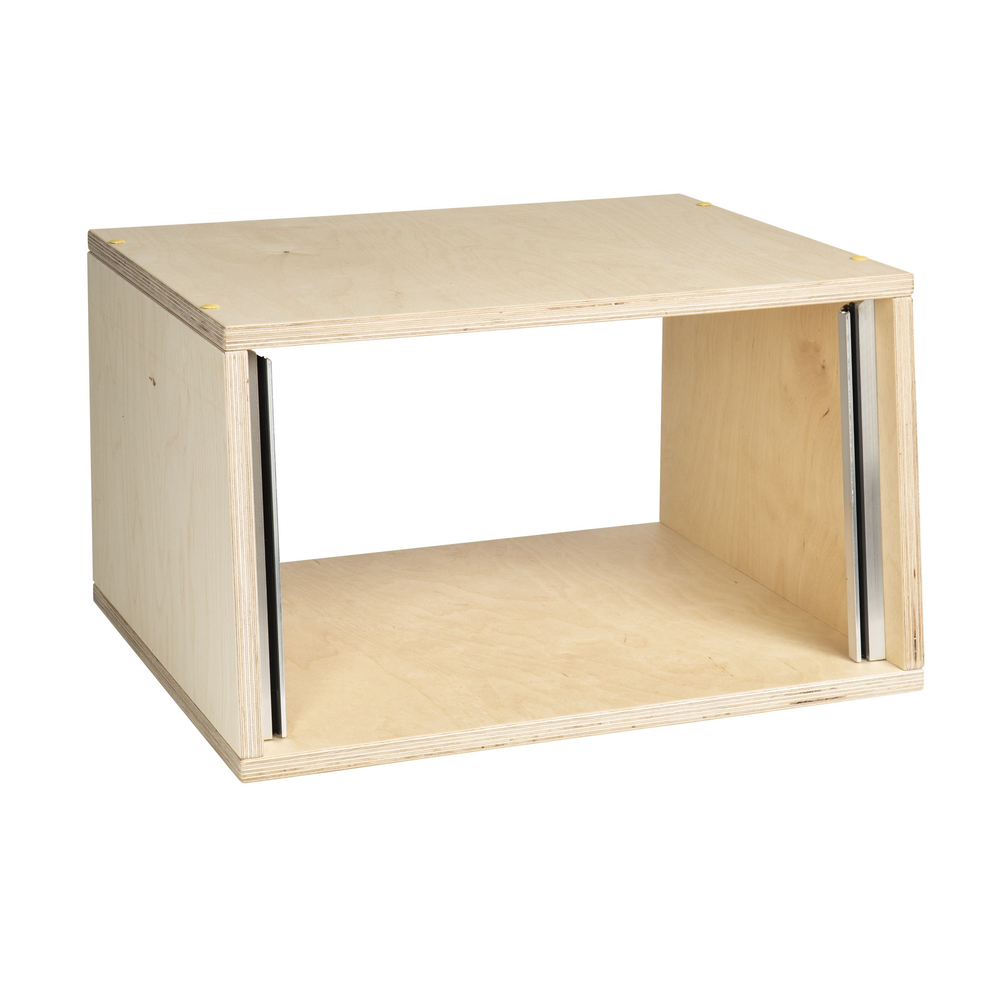MUSIC STORE Musikinstrumentenständer, (Studiorack 6HE Birke MP Bausatz Natur 7° Schräg Studio Rack, Studiomöbel, Studio Racks), Studiorack, 6HE Birke MP Bausatz, Studio Rack