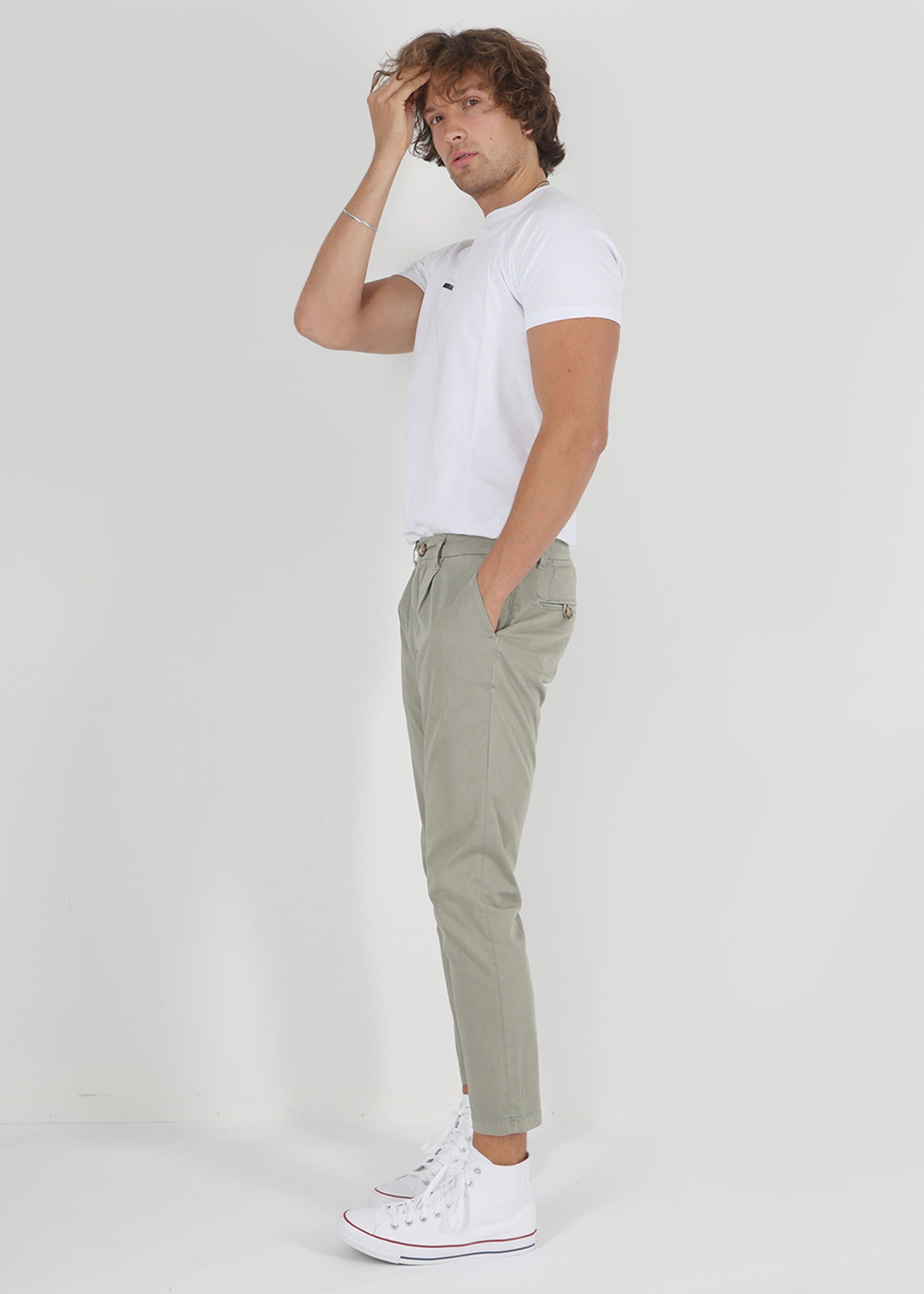 Denim of Miracle Bequem Chinohose Chino Harry Olive