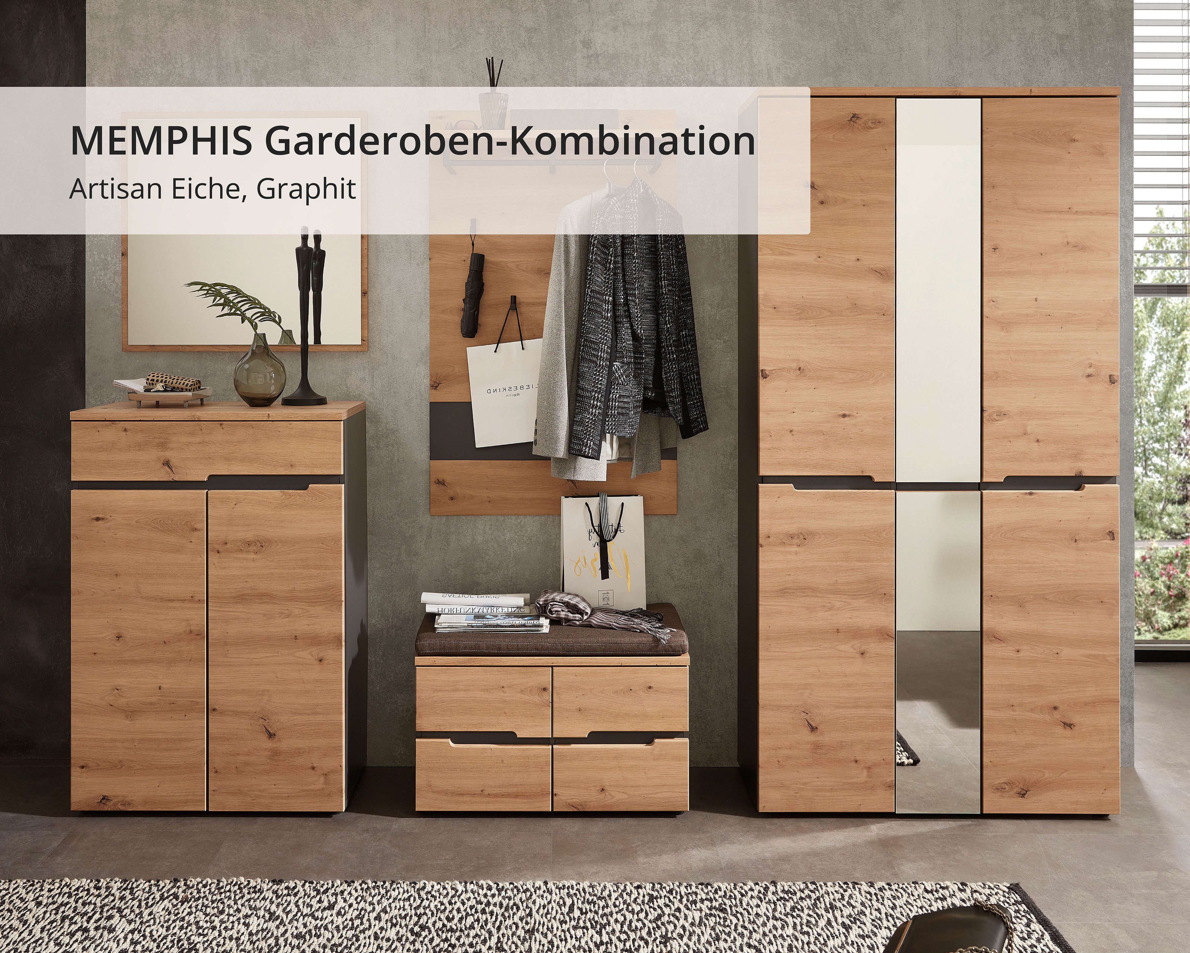 Innostyle Garderoben-Set MEMPHIS, (Komplett-Set, 5-St)