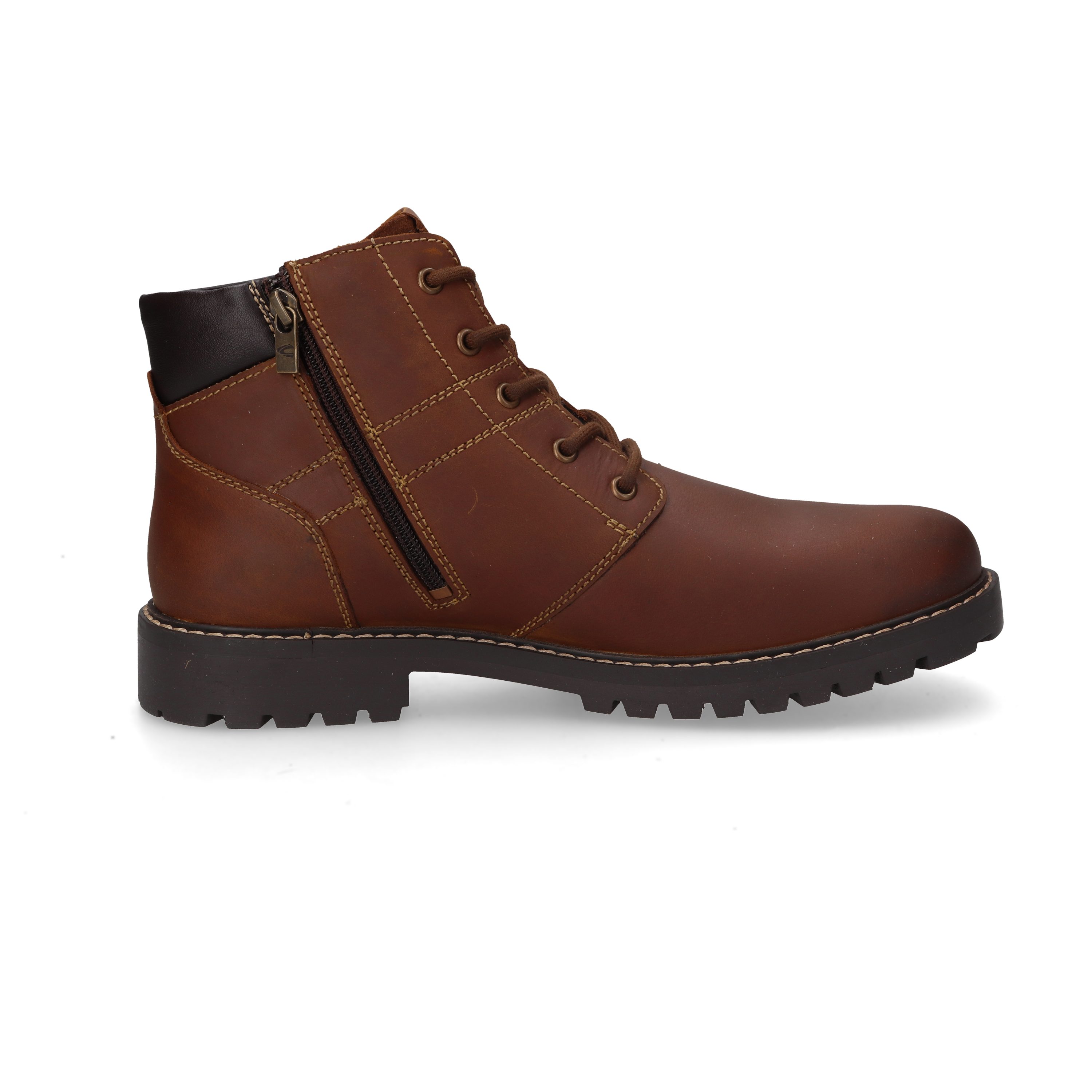camel active Winterboots Schnürstiefel mit Profilsohle und Warmfutter