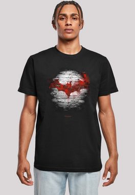 F4NT4STIC Kurzarmshirt F4NT4STIC Herren Batman Logo Wall with T-Shirt Round Neck (1-tlg)