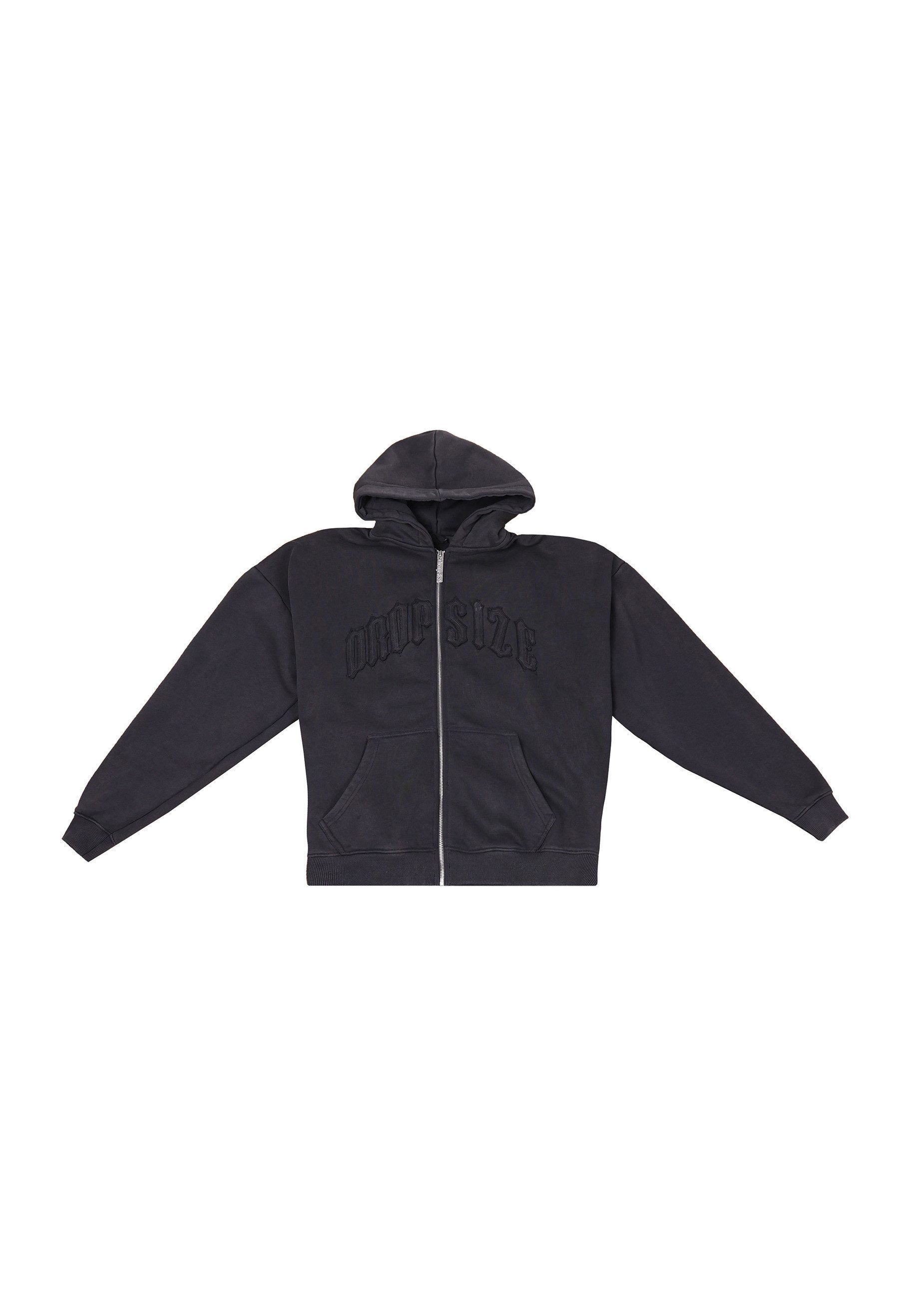 Dropsize Kapuzenpullover Dropsize SUPER HEAVY OVERISZE RAW EDGES ZIP HOODIE (1-tlg)
