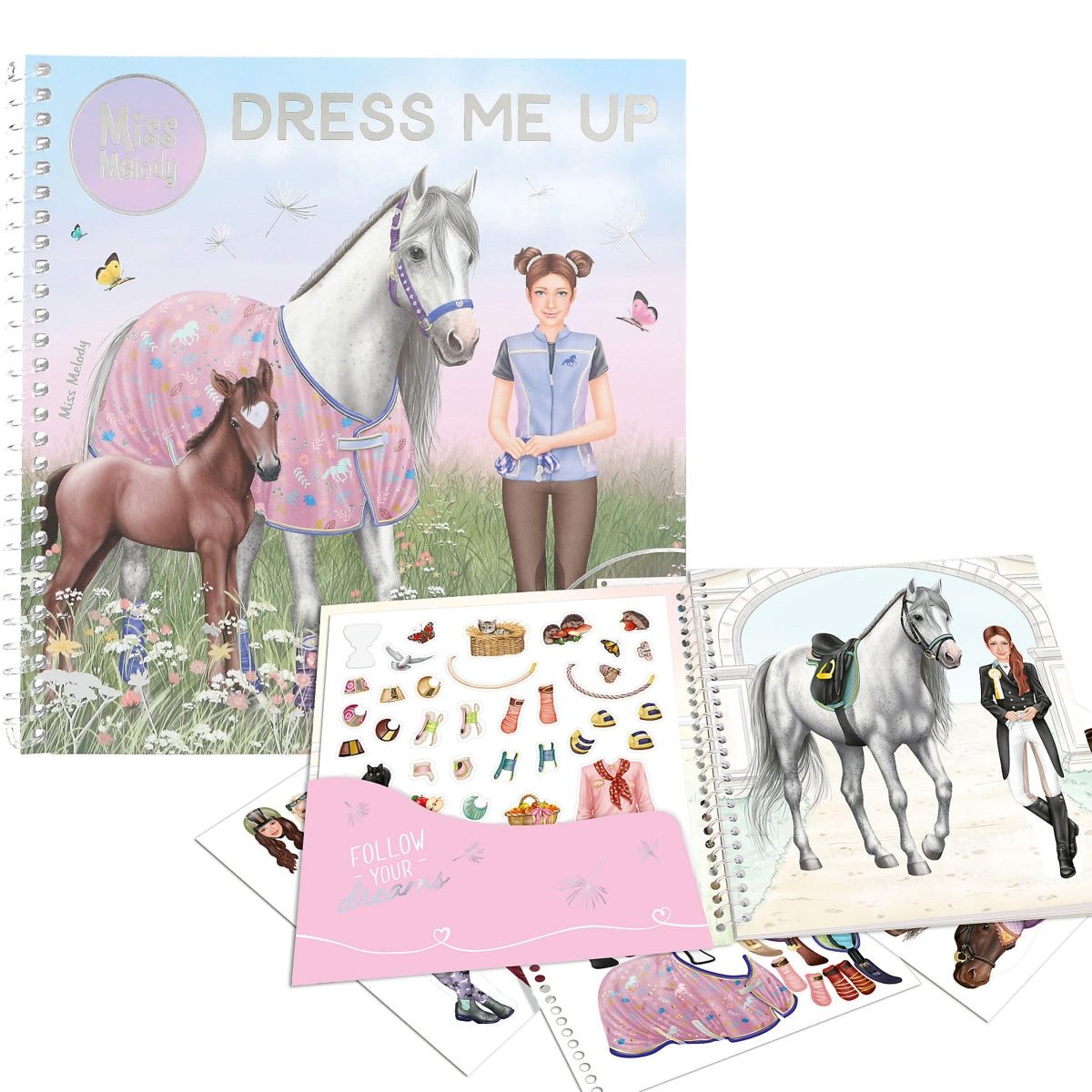 Depesche Stickerbuch Miss Melody Dress Me Up - Sticker- und Malbuch