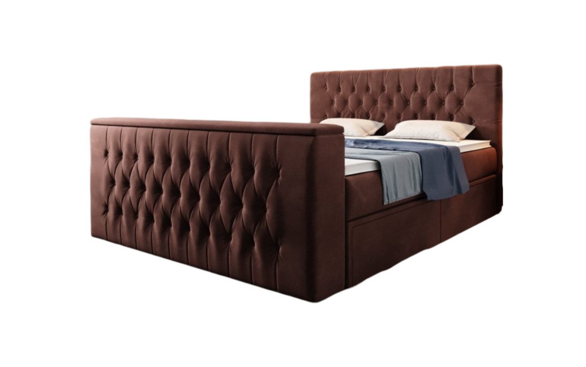 Luxusbetten24 Boxspringbett Vulnero, mit TV Lift günstig online kaufen