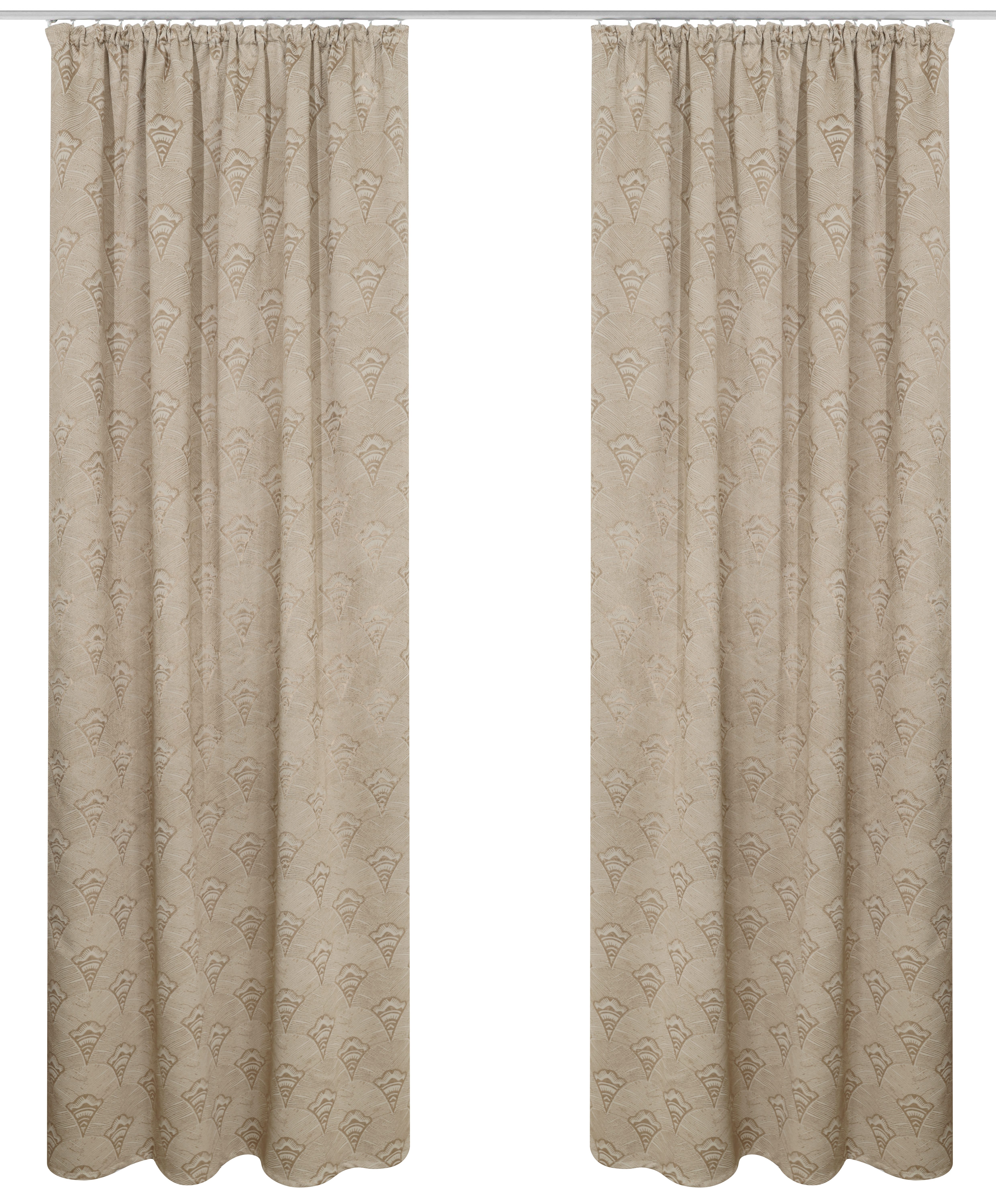 Bruno Banani Verdunkelungsvorhang Alessio (1 St), Kräuselband, verdunkelnd, Polyester, Elegantes Muster, Jacquard, verdunkelnder Vorhang, blickdicht,modern – Bild 2 von 5