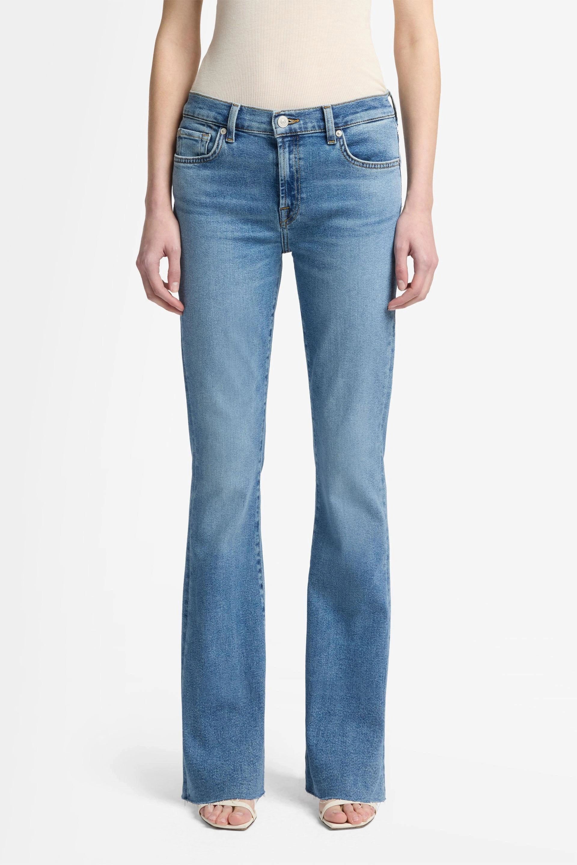 SEVEN FOR ALL MANKIND Bootcut-Jeans SEVEN FOR ALL MANKIND Jeans TAILORLESS BOOTCUT Mid Waist - Blau