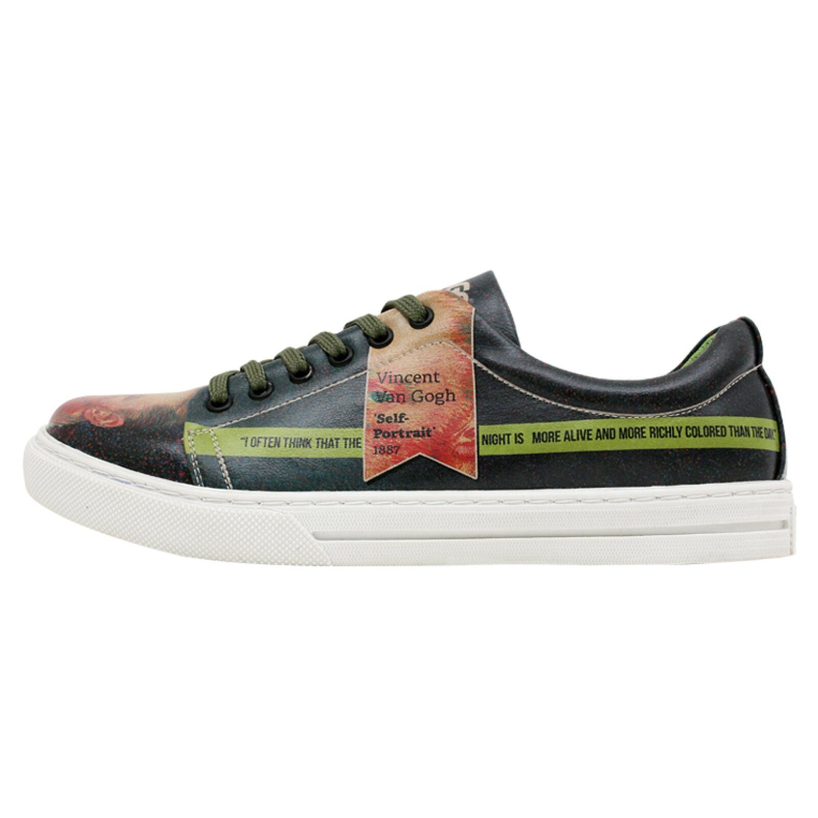 DOGO Dogo Classic Sneaker Vincent Van Gogh Self Portrait Damen Outdoorsandale Handgefertigt