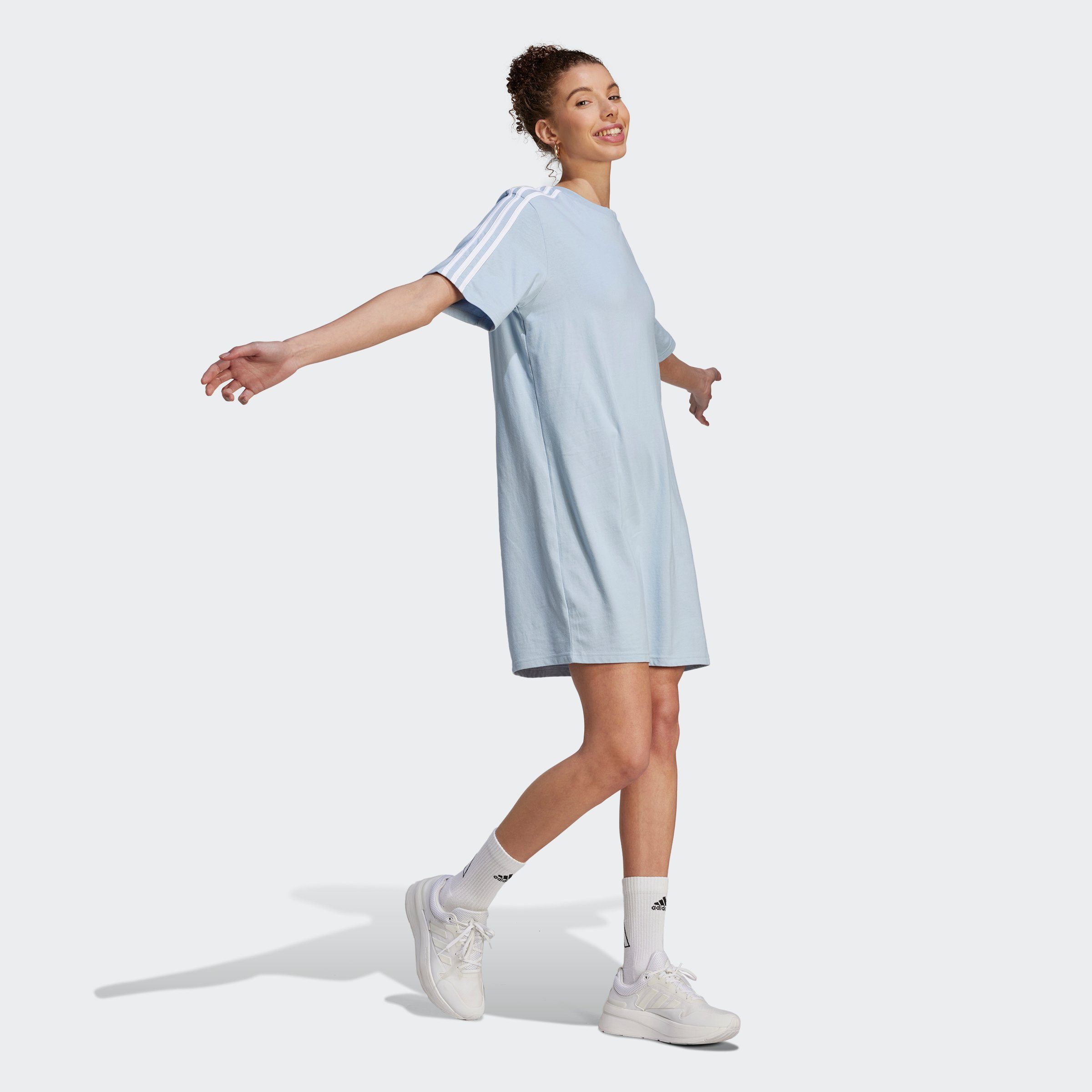 adidas T BF 3S White Blue Sportswear W Wonder Shirtkleid / DR