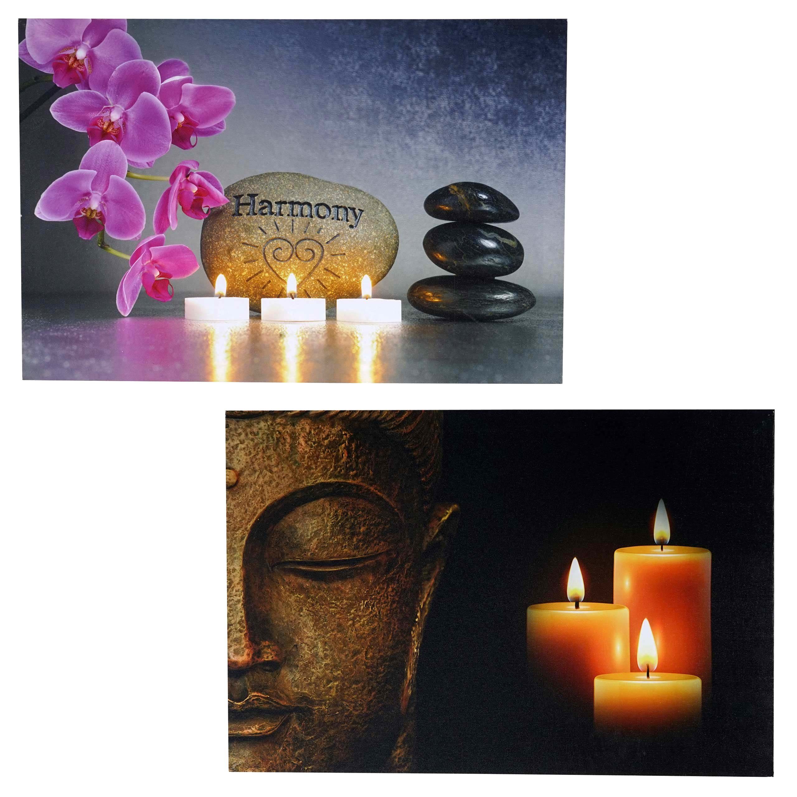 MCW LED-Bild LED-Bild-T-2, Buddha + flackernd günstig online kaufen