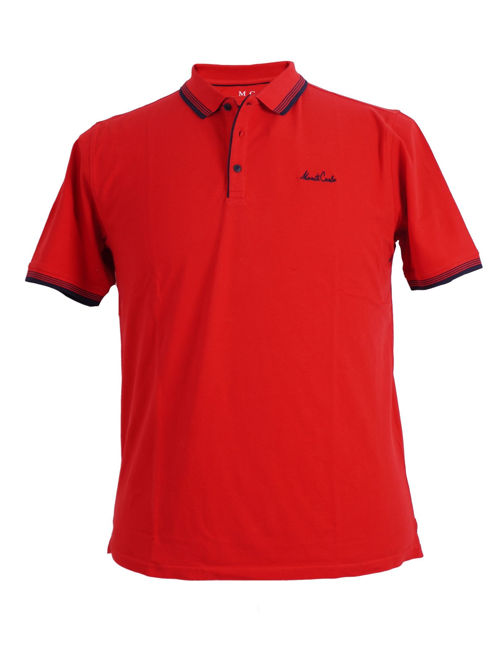 Poloshirt Poloshirt in großen Größen von Monte Carlo, rot