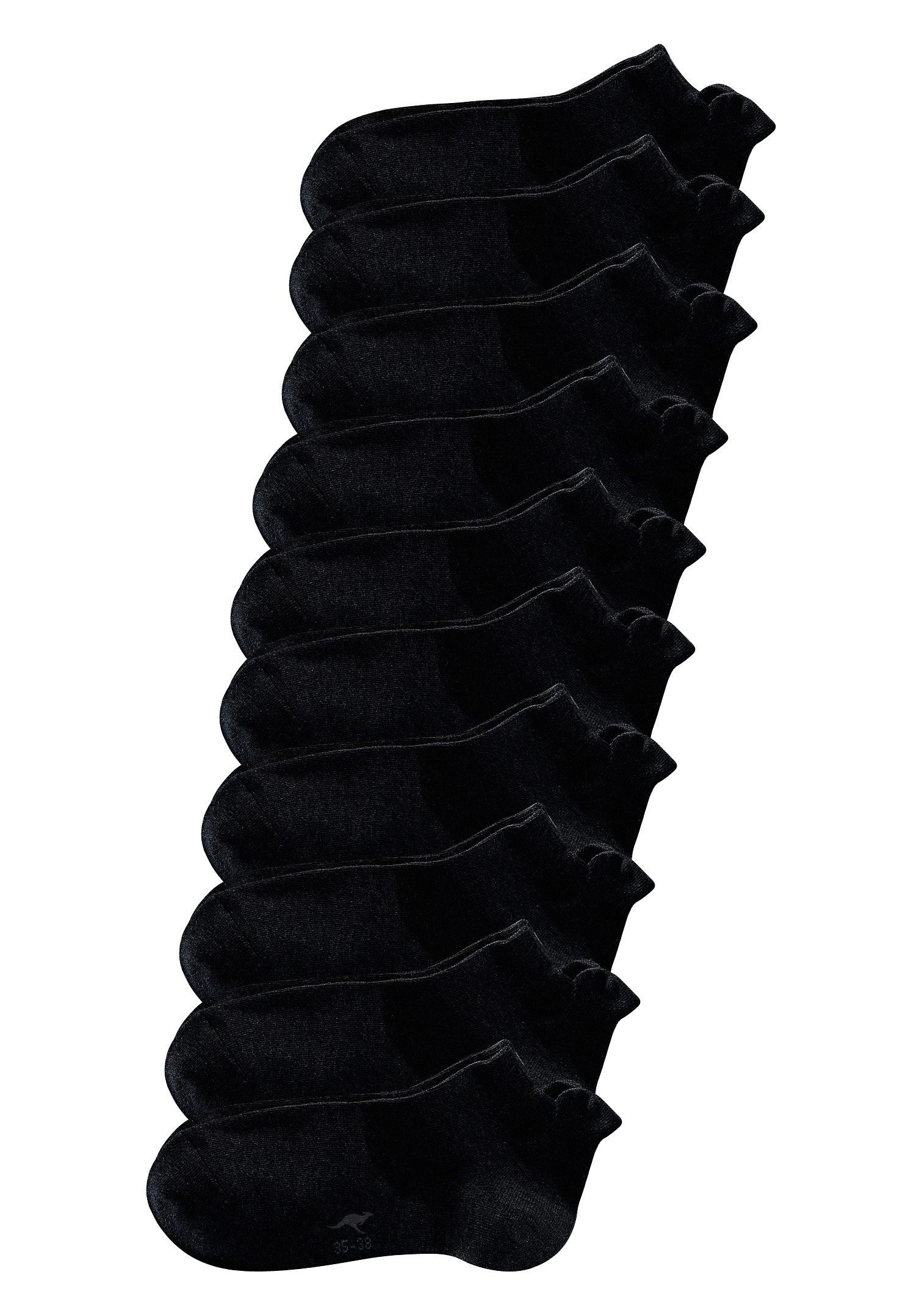 KangaROOS Sneakersocken Damen Sneaker Socken Kurze Socken Sportsocken Fitness Reisen Alltag (Packung, 10-Paar, Großpackung Gr. 35-38 bis 39-42) mit erhöhtem Bün – Bild 2 von 5