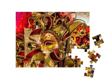 puzzleYOU Puzzle Karnevalsmasken in der Stadt Venedig, 48 Puzzleteile, puzzleYOU-Kollektionen