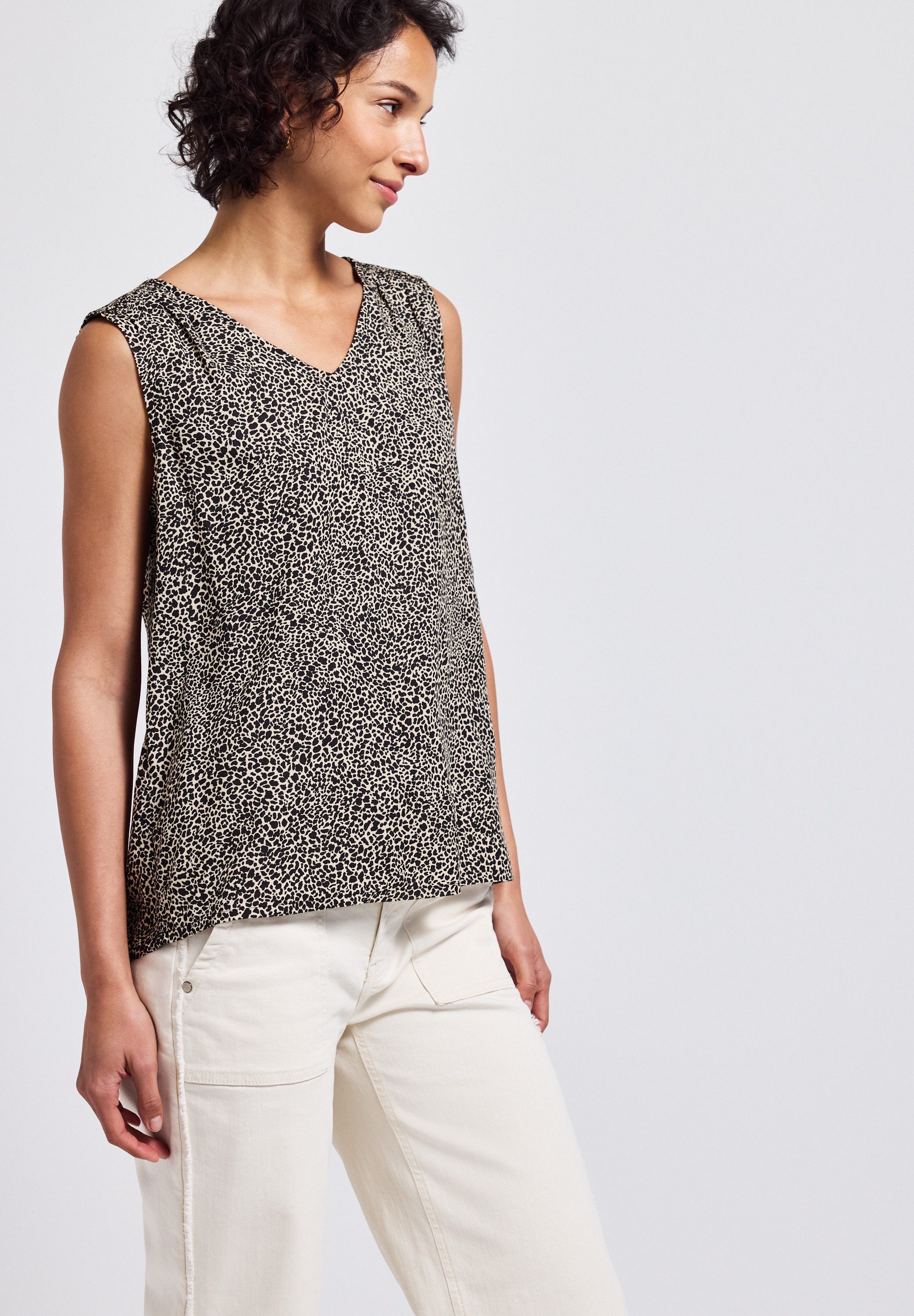 STREET ONE Blusentop mit Smock-Details und günstig online kaufen