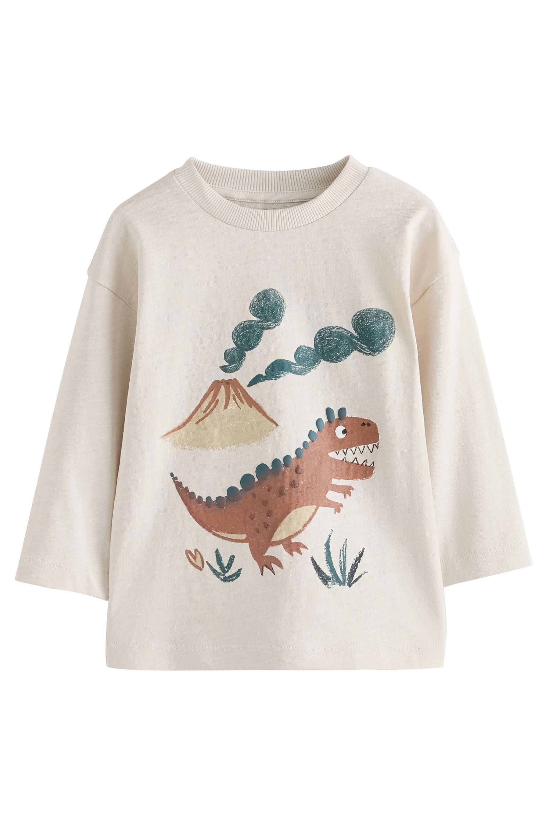 Next Langarmshirt 3er-Pack Langarmshirts mit Grafik (3-tlg) – Bild 3 von 5
