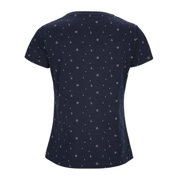 modAS Rundhalsshirt Damen T-Shirt mit Print Maritim aus Baumwolle