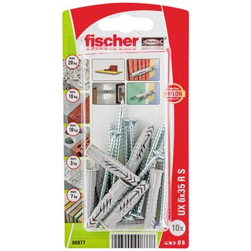 fischer Dübel-Set Fischer UX 6 x 35 R S K NV Universaldübel 35 mm 090877 1 Set