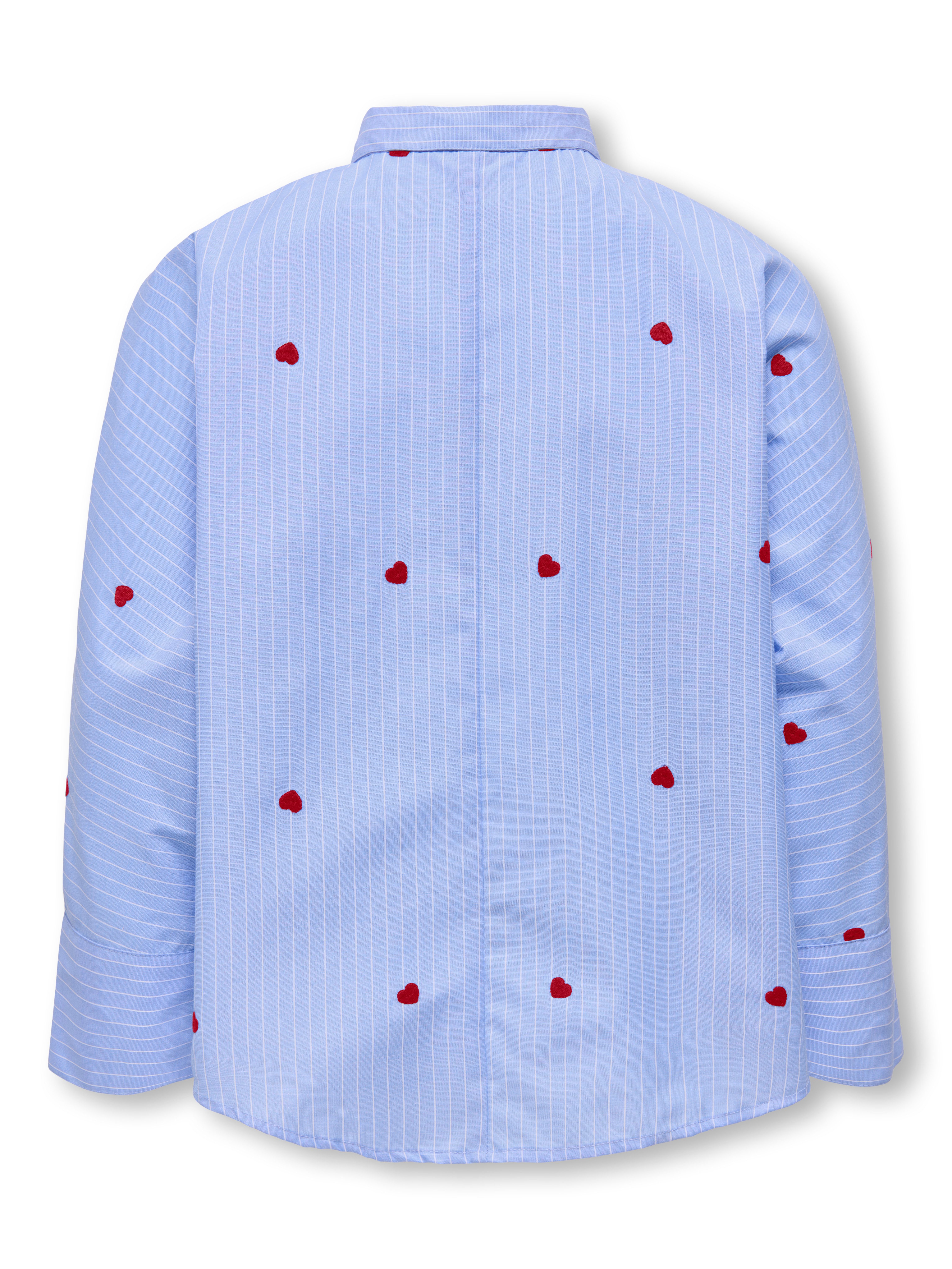 KIDS ONLY Hemdbluse KOGNEW LINAGRACE LS ST.EMB SHRT WVN NOOS