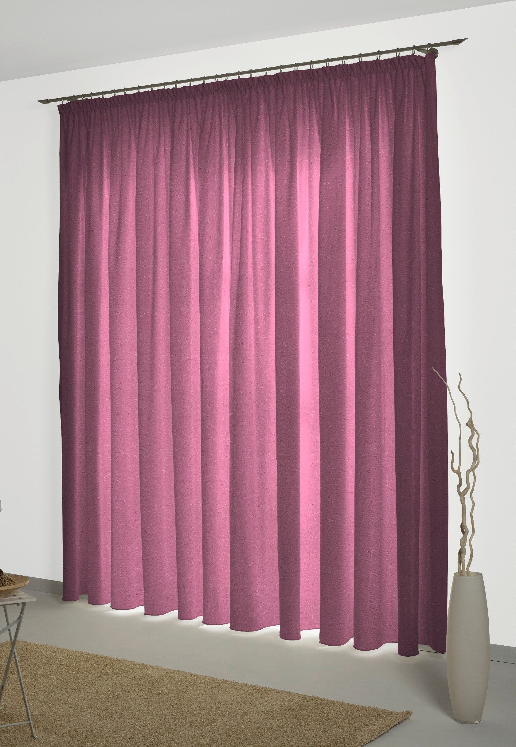 Wirth Vorhang NEUFAHRN (1 St), Smokband, blickdicht, Jacquard