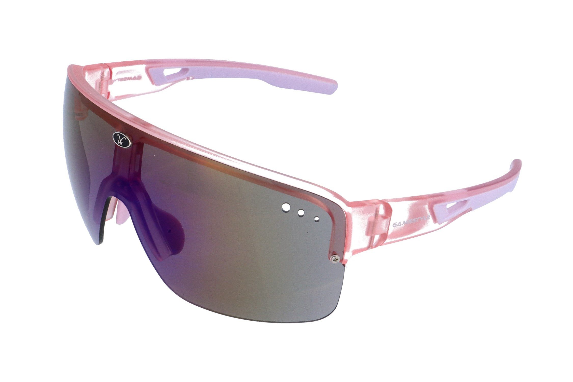 Gamswild Sonnenbrille UV400 Sonnenbrille Skibrille Fahrradbrille große Scheibe WS0038 Sportbrille TR90 rosa, blau, grün