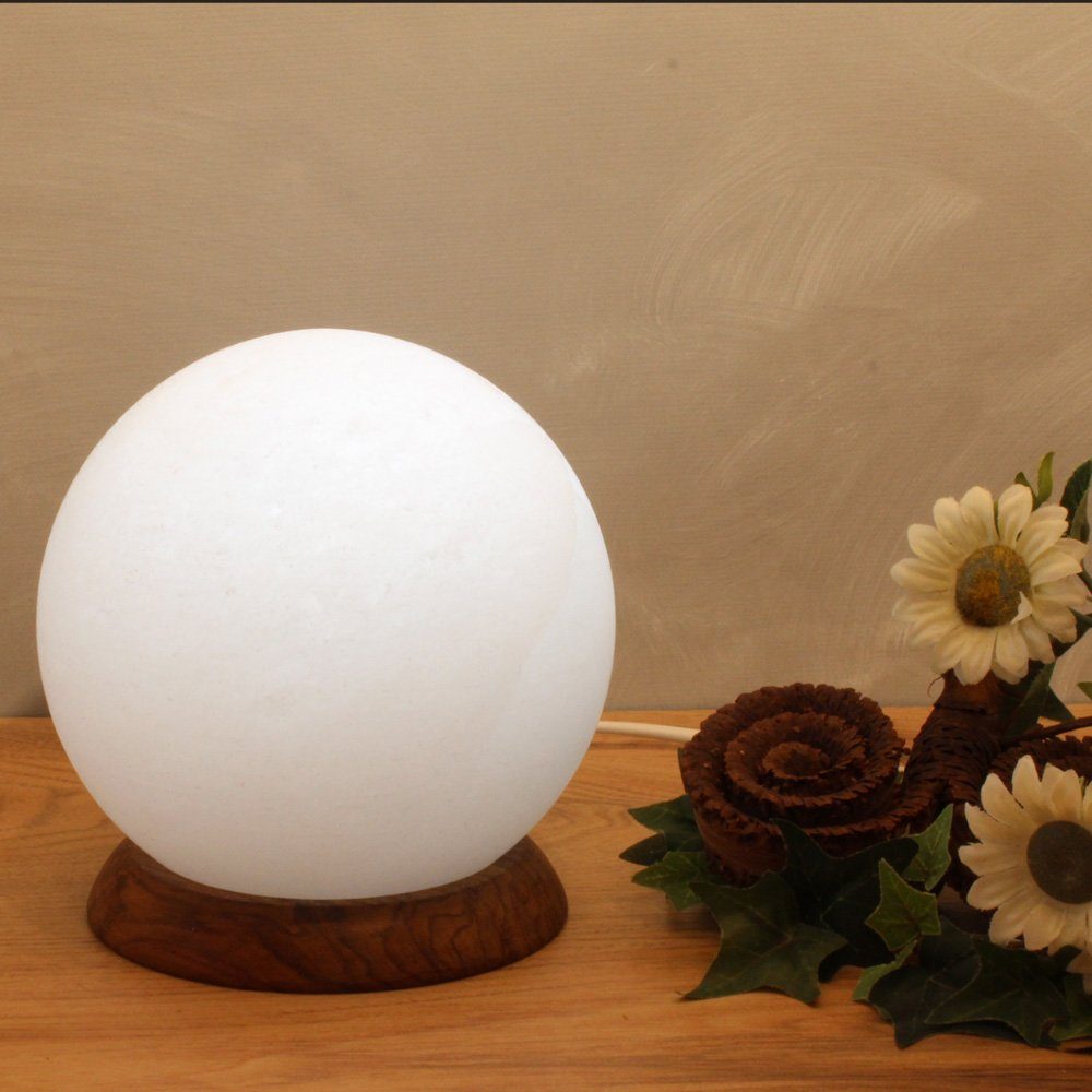 HIMALAYA SALT DREAMS Salzkristall-Tischlampe Planet, Leuchtmittel günstig online kaufen