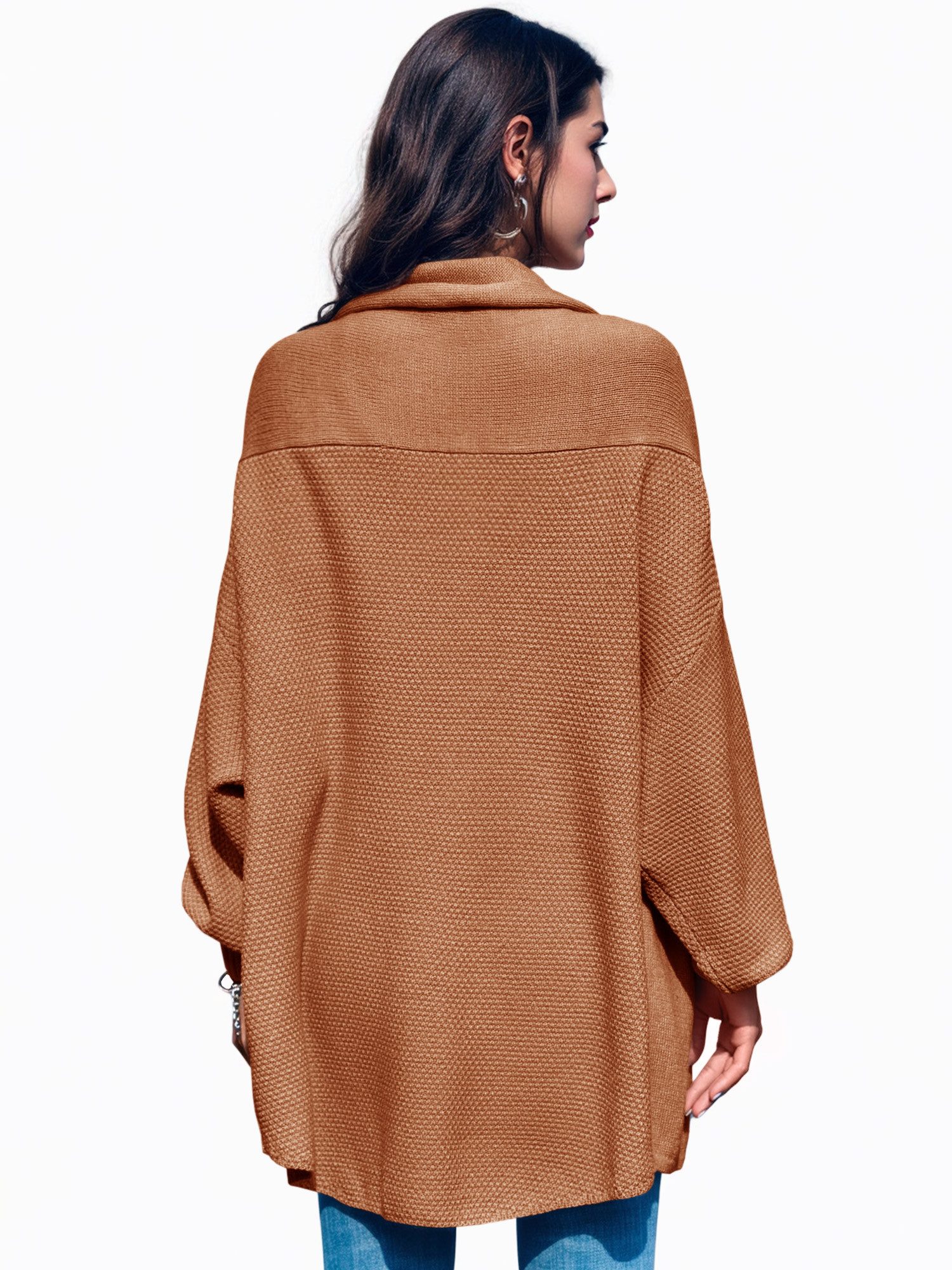 Imily Bela Cardigan Damen Lange Strickjacken mit Fledermausärmeln (Packung, günstig online kaufen