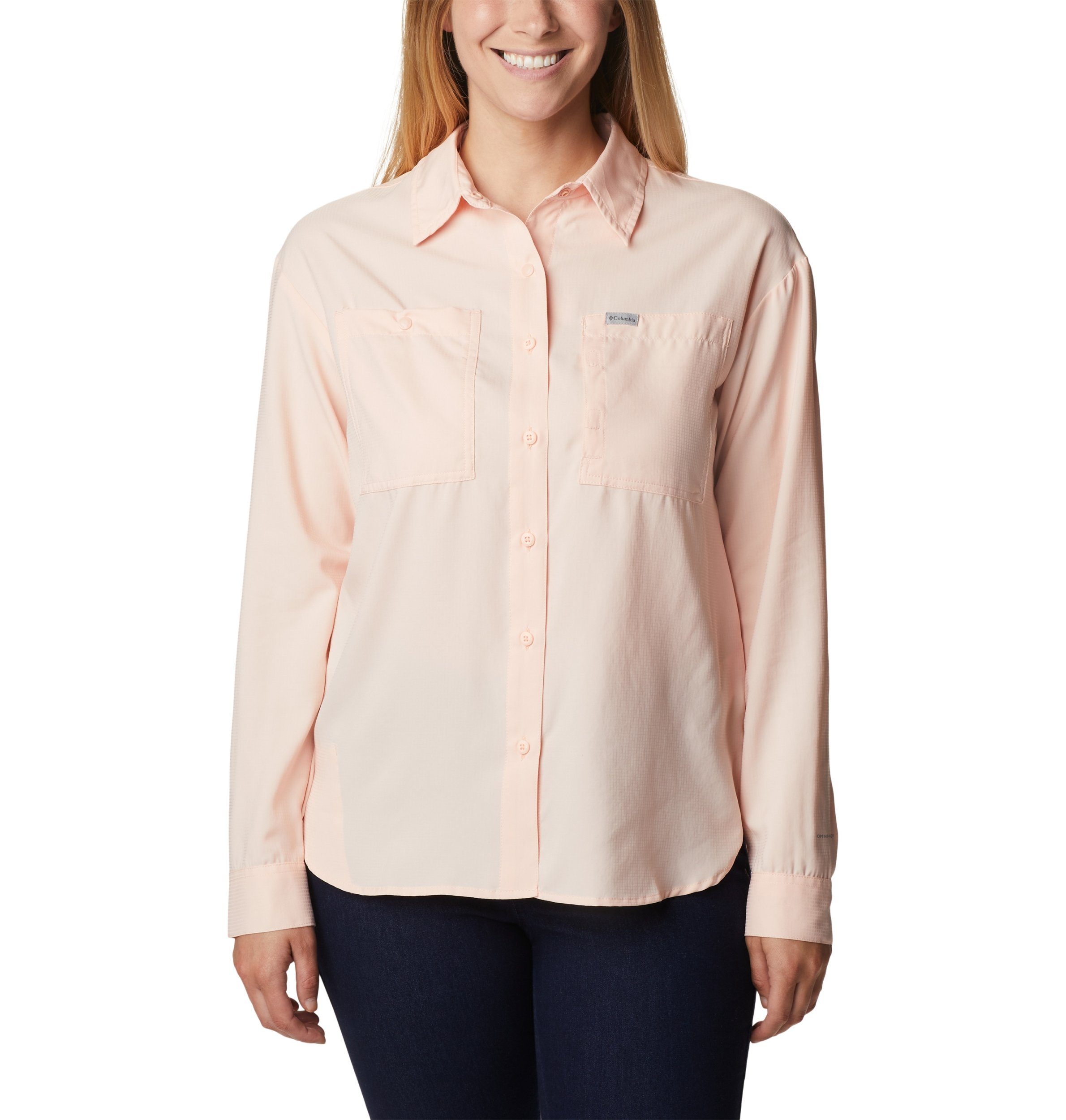 Columbia Funktionshemd Silver Ridge Utility LS Shirt Peach Blossom, Dark Coral