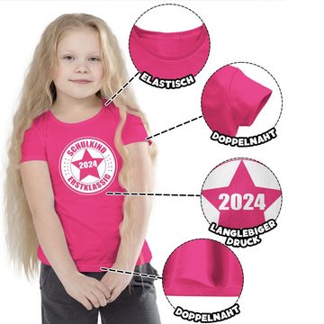 Shirtracer T-Shirt Schulkind 2024 - Erstklassig Einschulung Mädchen