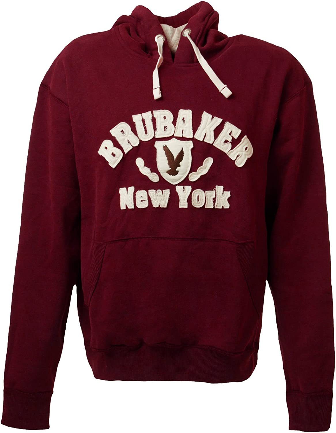BRUBAKER Kapuzensweatshirt Herren Sweatshirt mit Kapuze - New York Eagle (1-tlg) Sweater mit Kängurutasche und Adler Logo – Bild 4 von 5