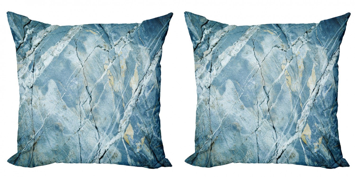 Kissenbezüge Modern Accent Doppelseitiger Digitaldruck, Abakuhaus (2 Stück), Marmor Granit-Stein