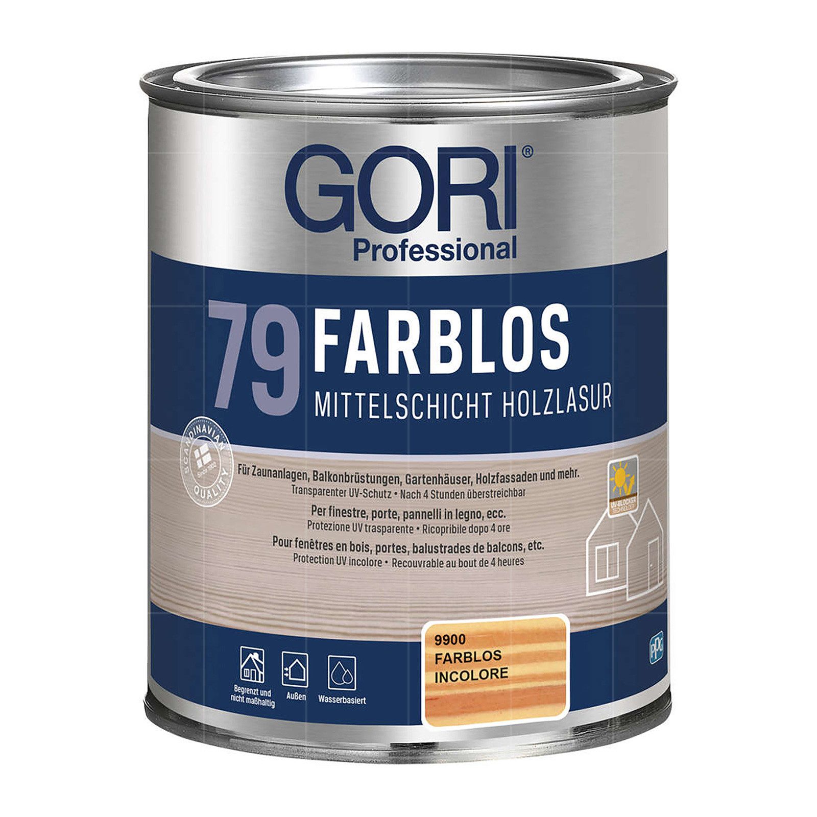 GORI Holzschutzlasur 79 FARBLOS - 0.75 LTR
