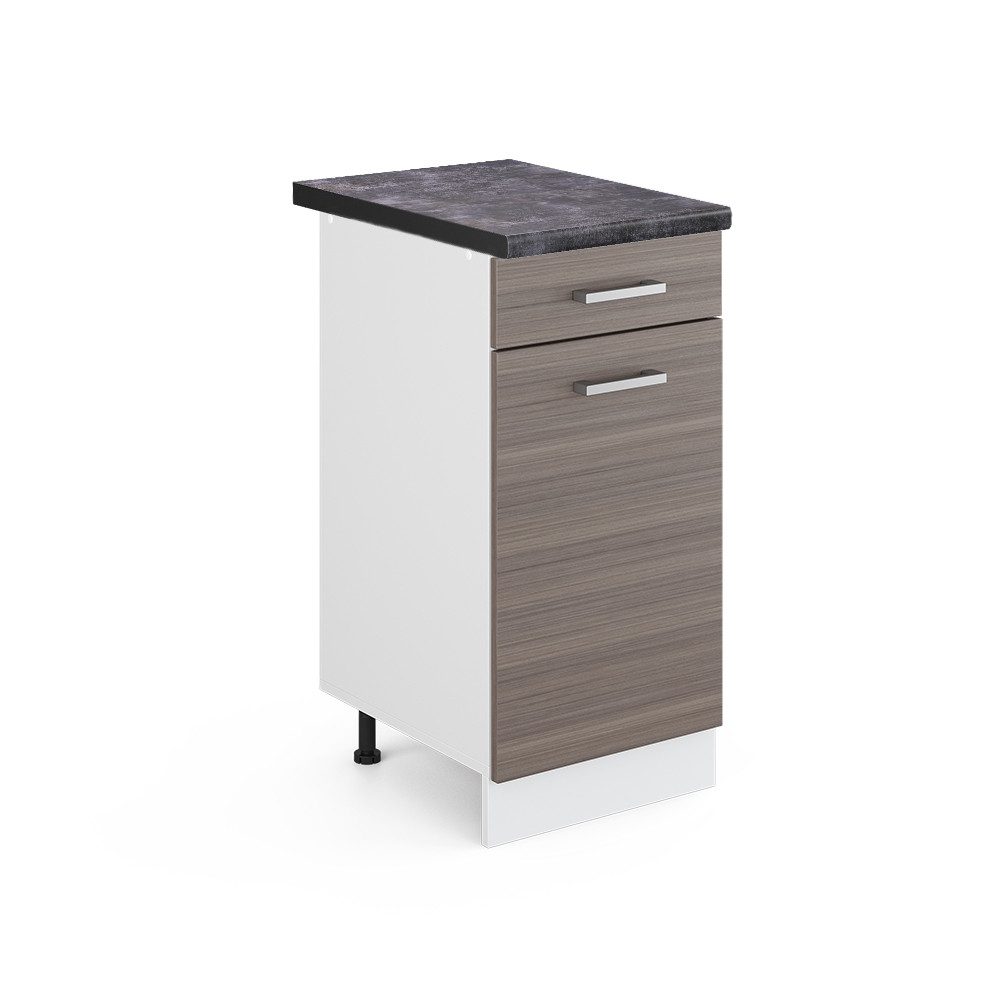 Vicco Küchenunterschrank R-Line Schubladenschrank für die Küche Grau/Weiß 4 günstig online kaufen
