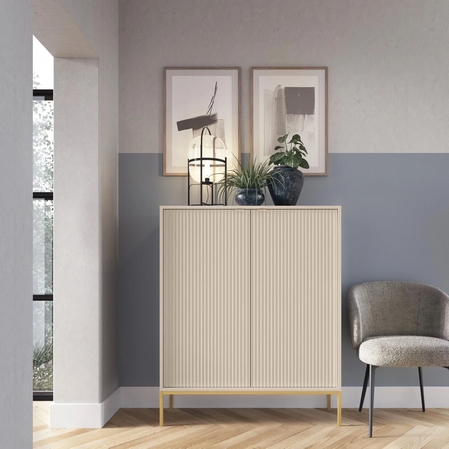 Selsey Highboard VELLORE, 2-türig mit 6 günstig online kaufen
