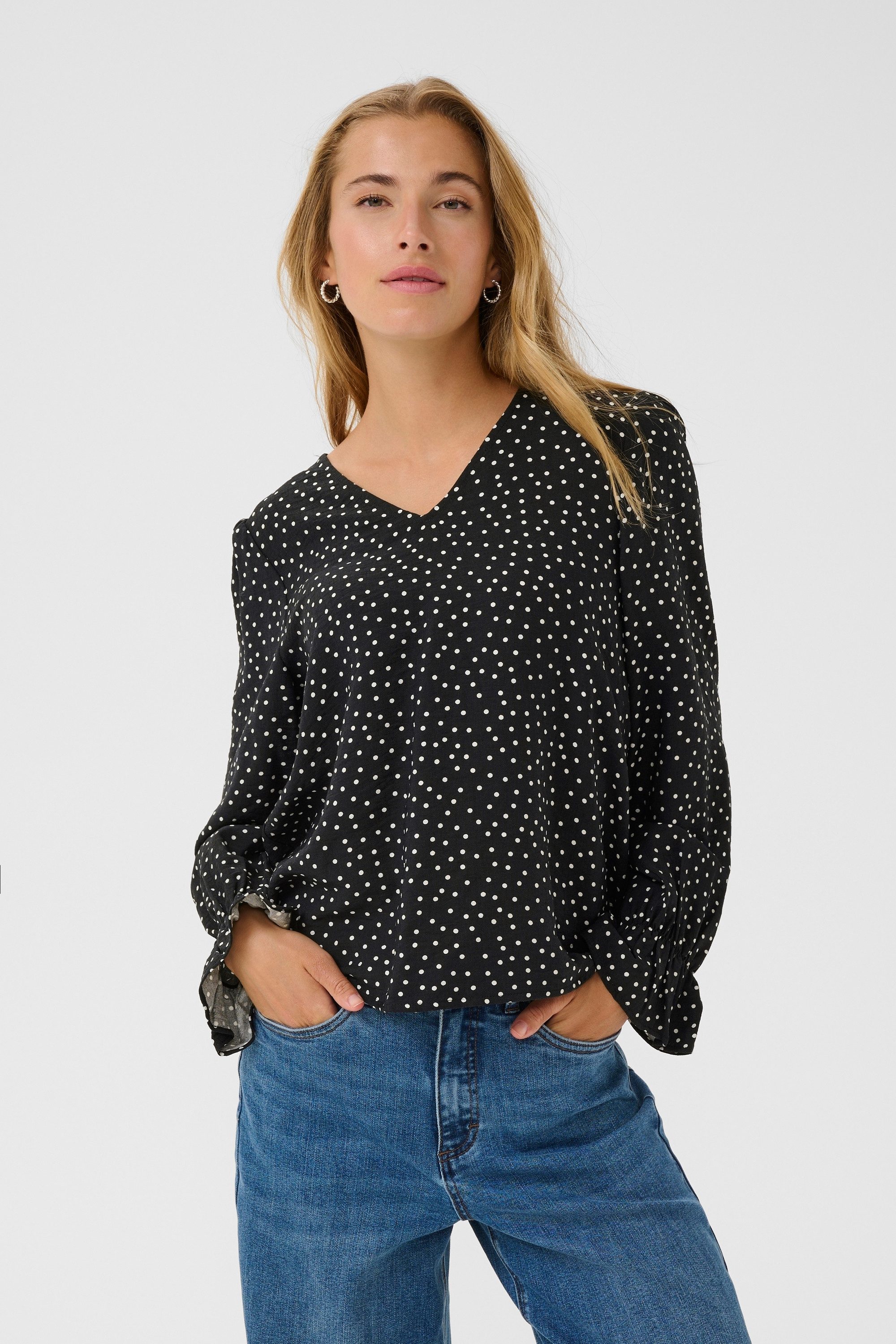 KAFFE Langarmbluse Langarm-Bluse KArea günstig online kaufen