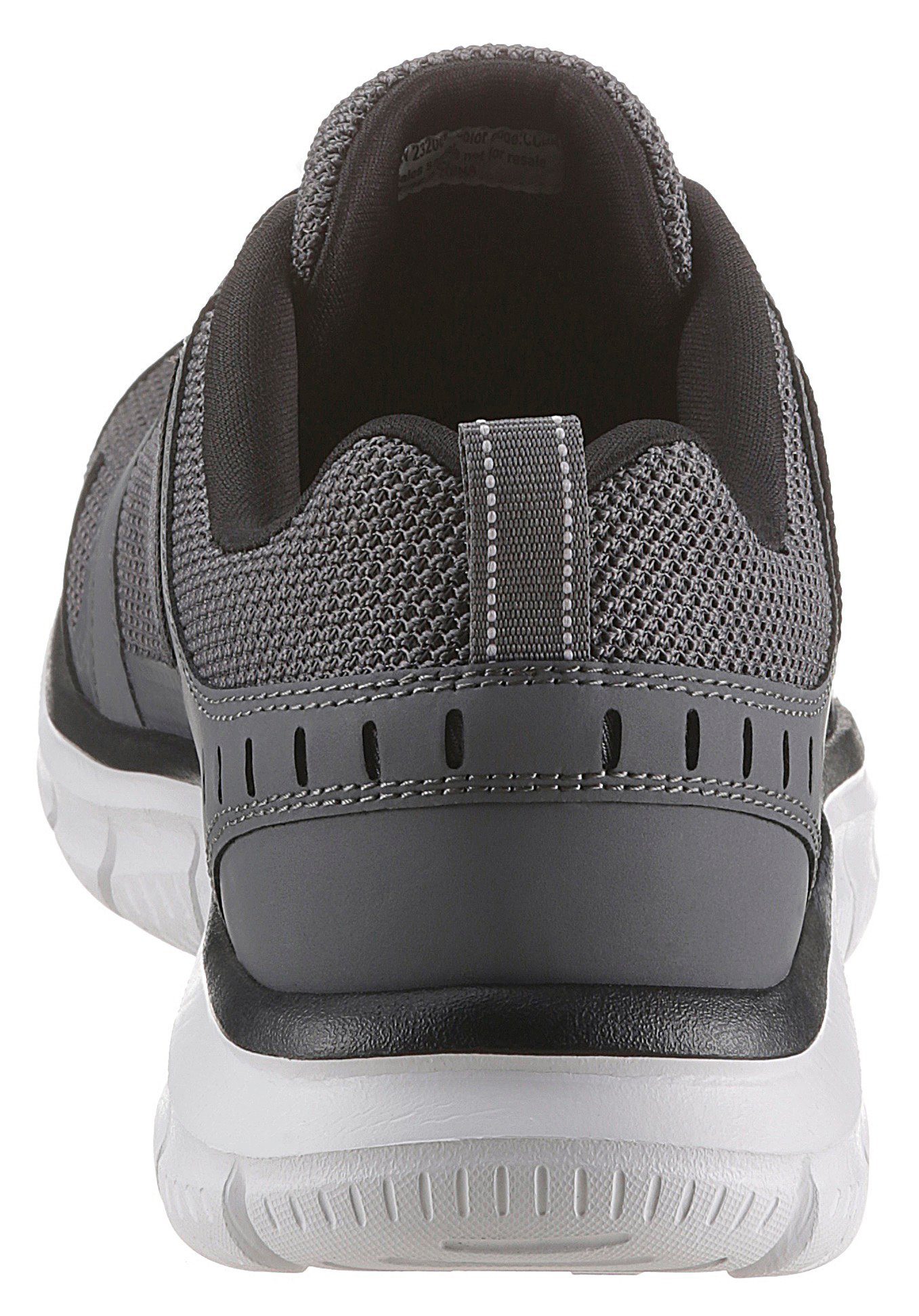 mit Skechers grau-schwarz gepolsterter TRACK-KNOCKHILL Sneaker Innensohle