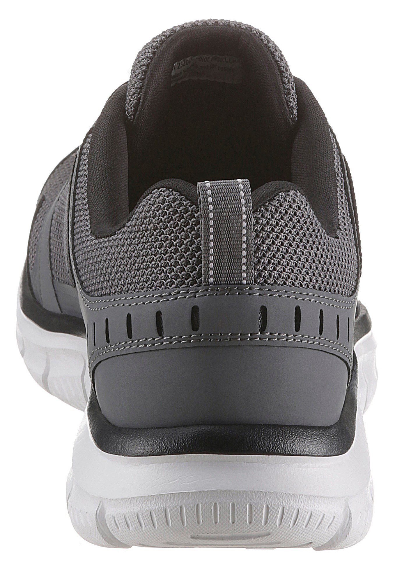 Skechers TRACK-KNOCKHILL Sneaker grau-schwarz mit gepolsterter Innensohle