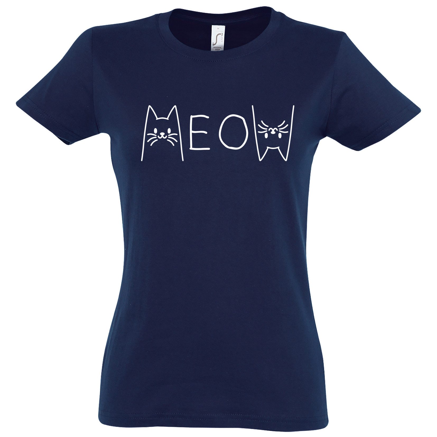 Youth Designz Print-Shirt MEOW Damen T-Shirt günstig online kaufen