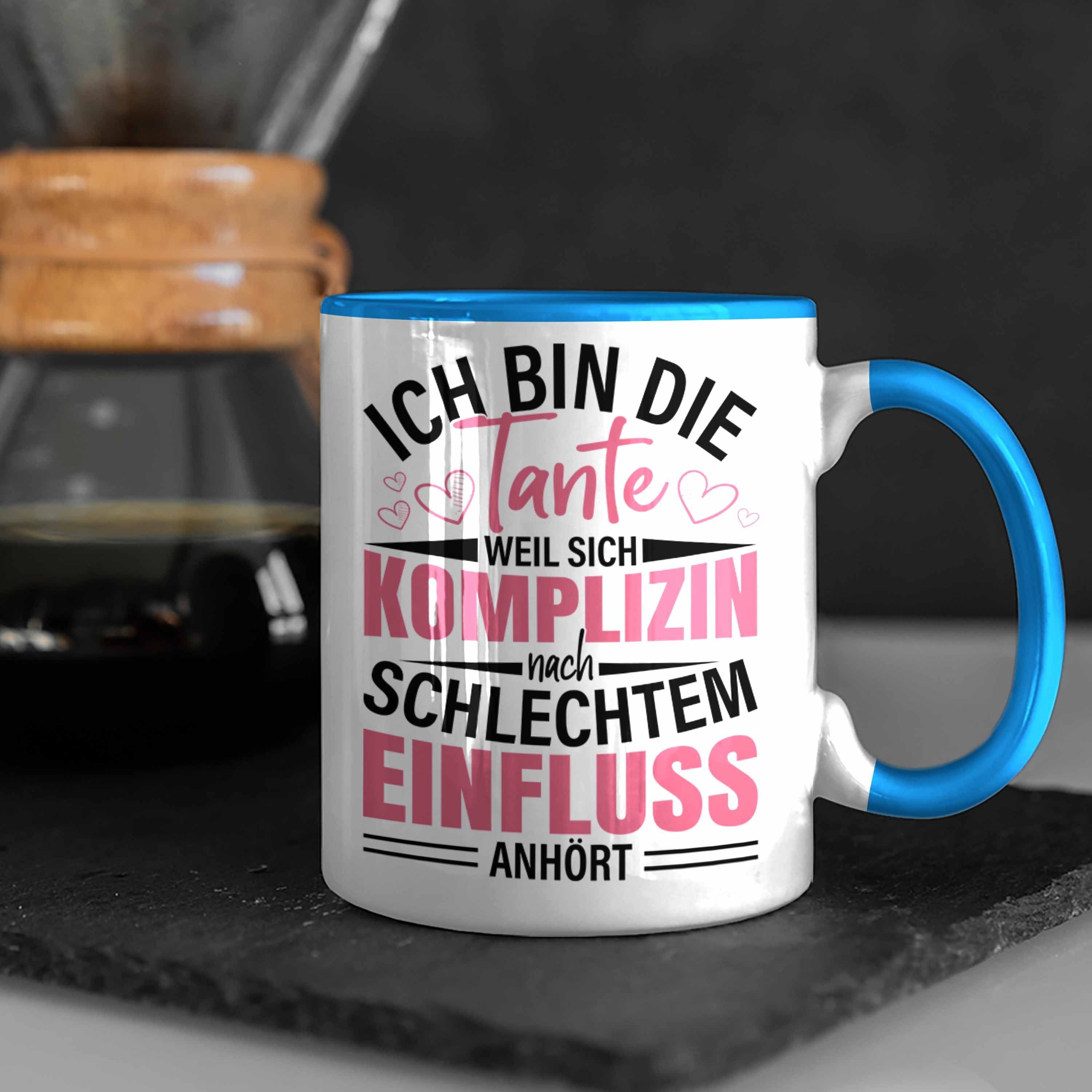 Lustig Spruch Schlechter Geschenk Blau Bin Geschenkidee Tante Trendation - Tante Tasse Tasse Die Ich Trendation Einfluss